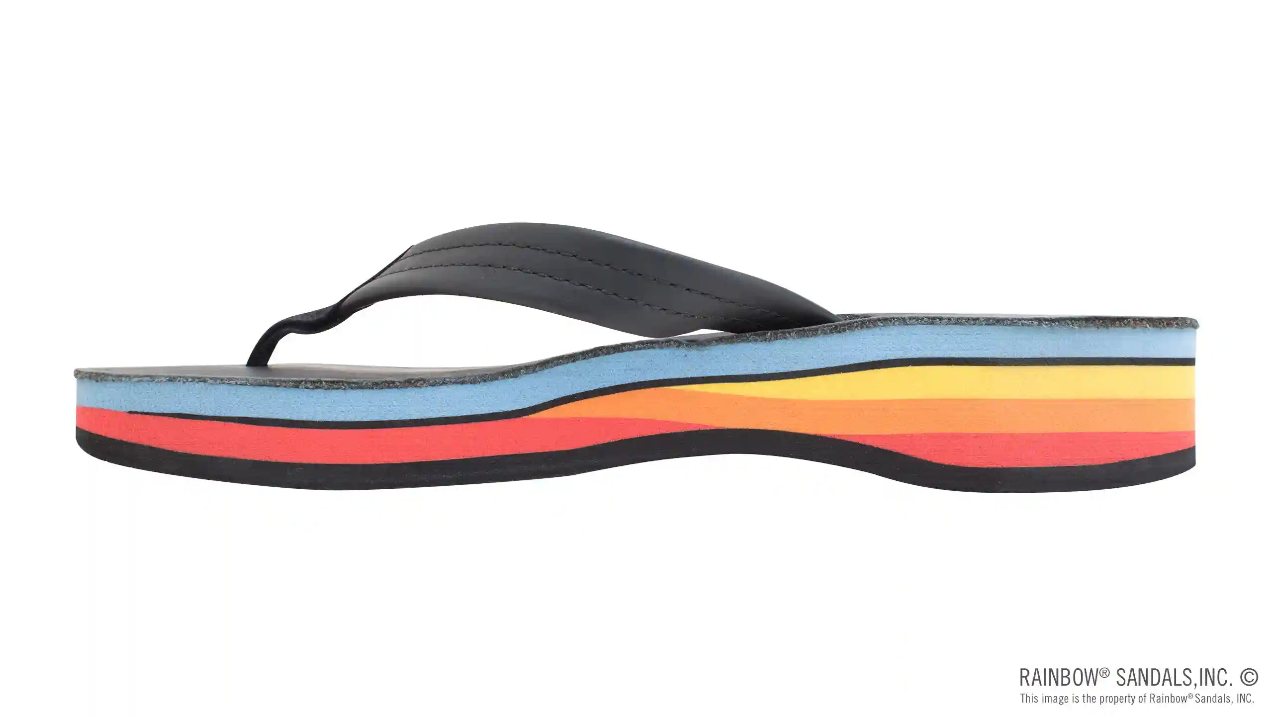 Four Layer Leather Wedge with a 3/4 Leather Strap - Image 7