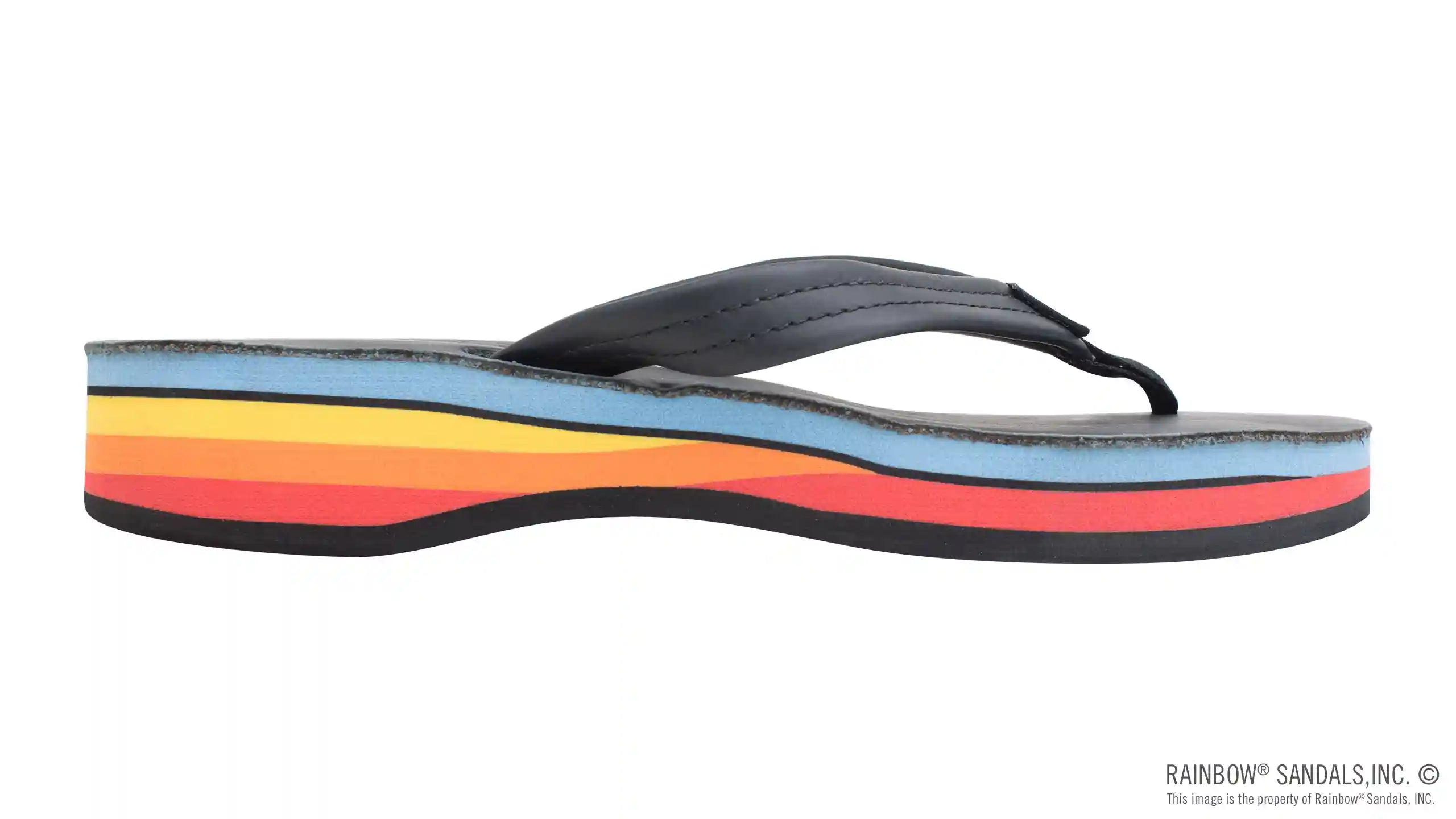 Four Layer Leather Wedge with a 3/4 Leather Strap - Image 9
