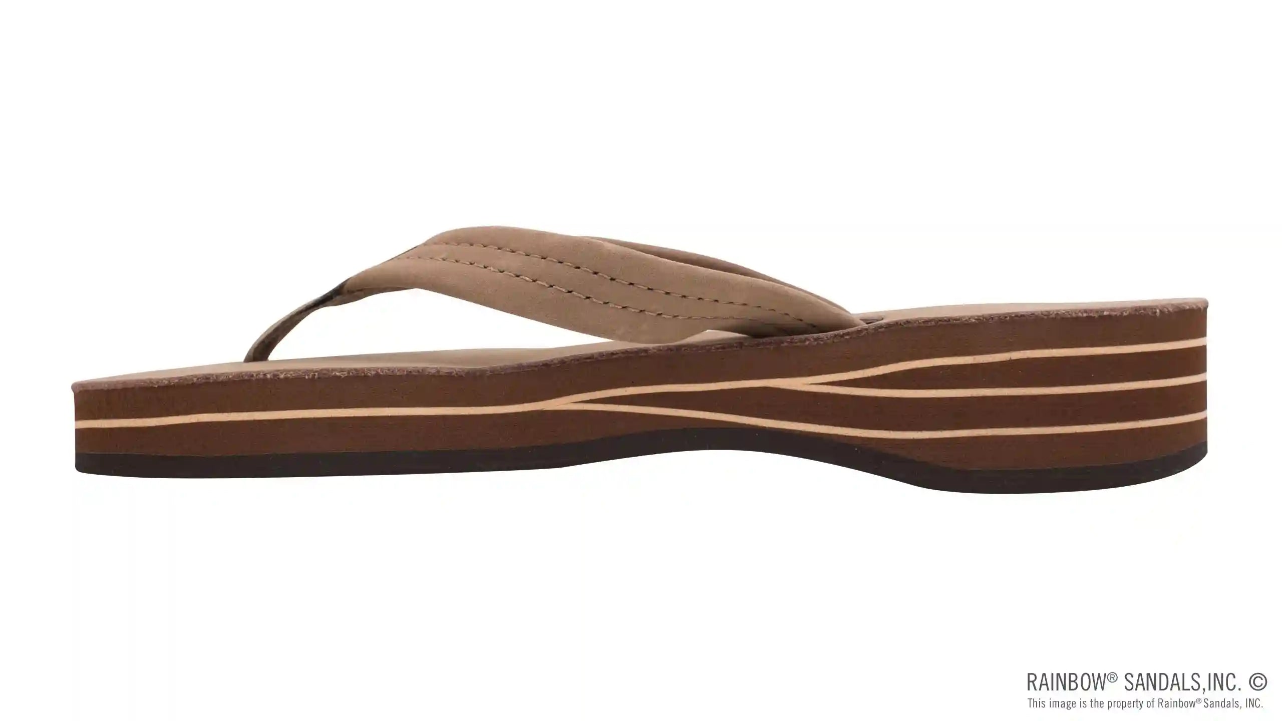 Four Layer Leather Wedge with a 3/4 Leather Strap - Image 12