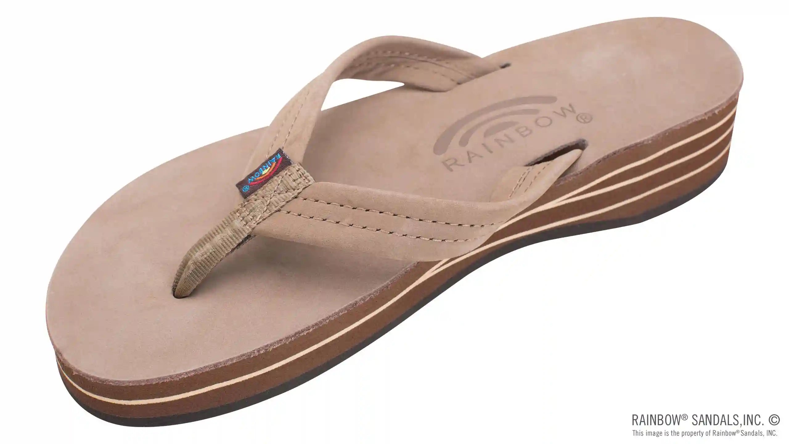 Four Layer Leather Wedge with a 3/4 Leather Strap - Image 11