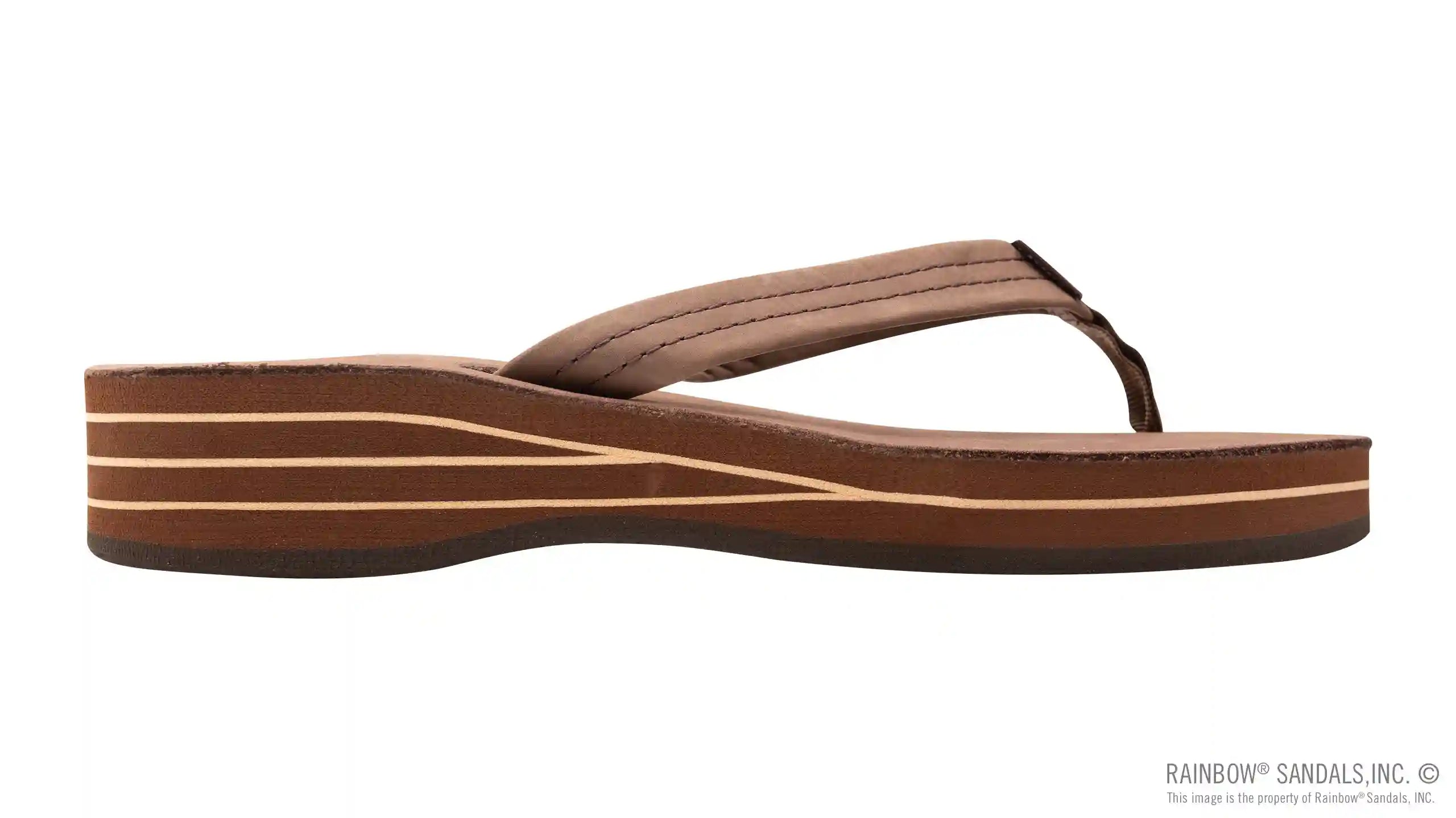 Four Layer Leather Wedge with a 3/4 Leather Strap - Image 19