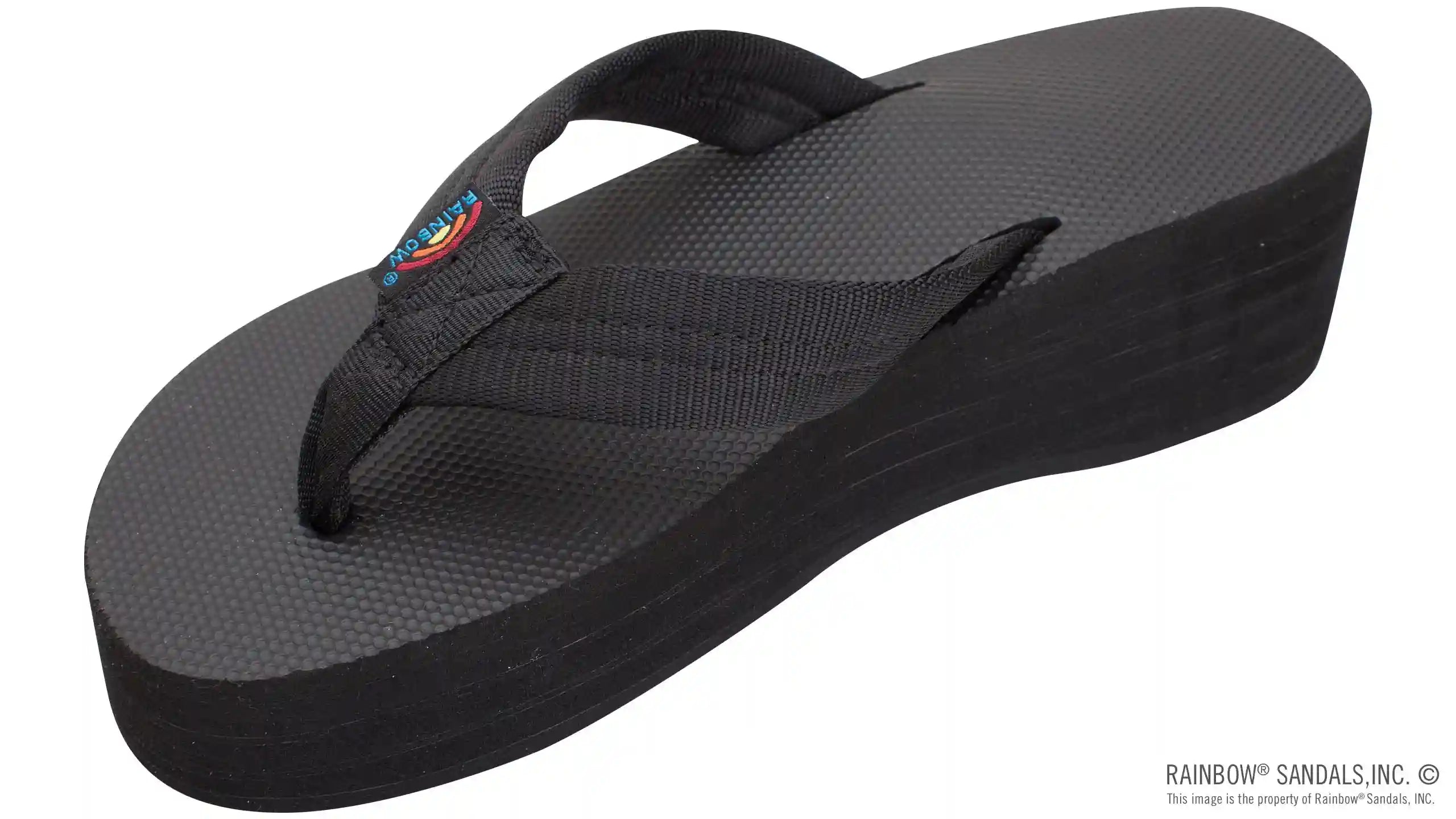 Six Layer Wedge Soft Rubber Top with EVA Filled 1 Nylon Strap