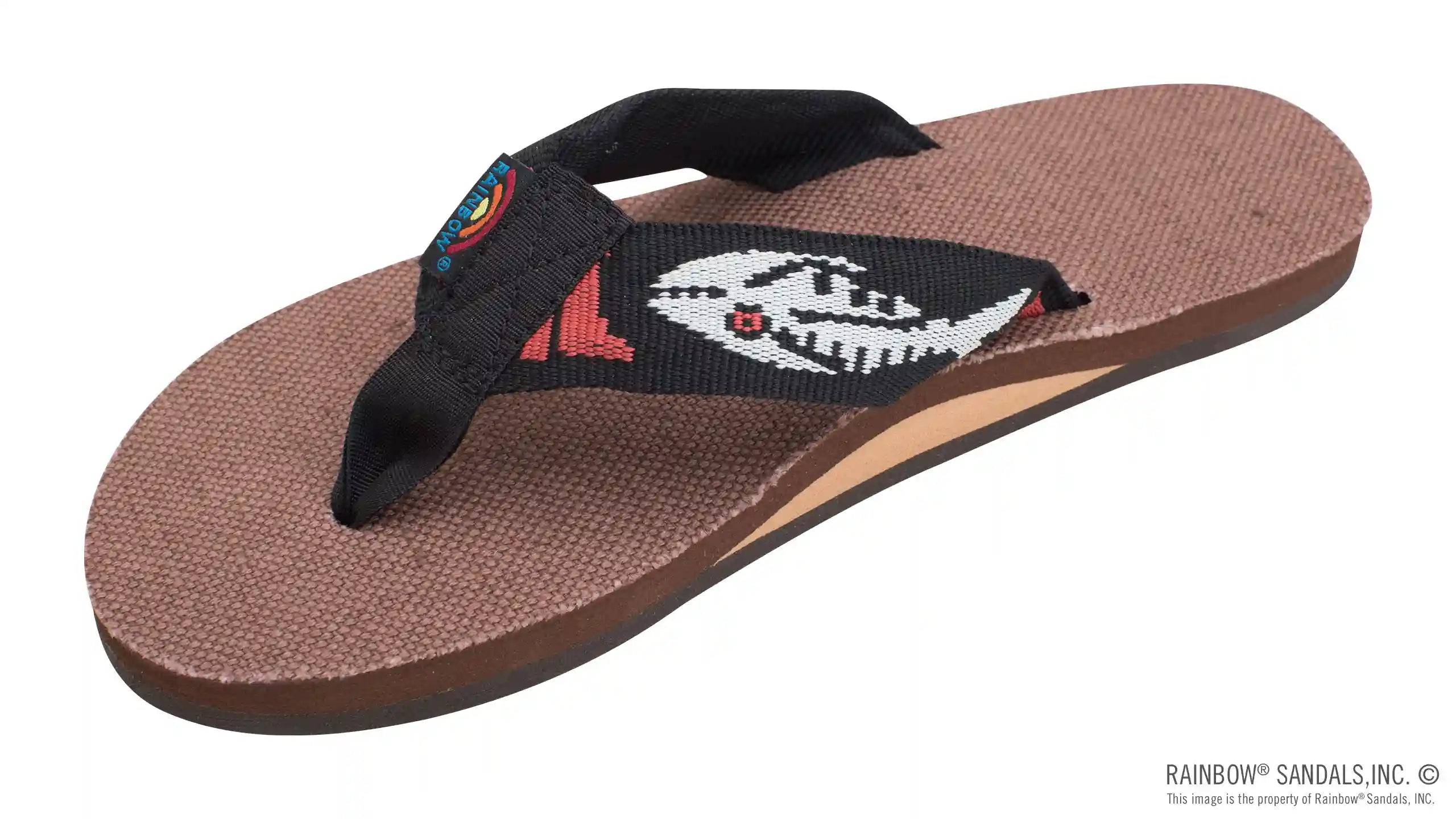 Single Layer Hemp with a 1 Nylon Fish Pattern Strap