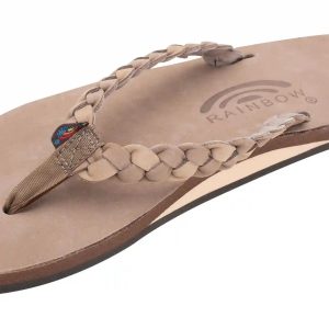 Twisted Sister - Single Layer Arch Support Leather with a 3/4 Medium Double Braided Strap