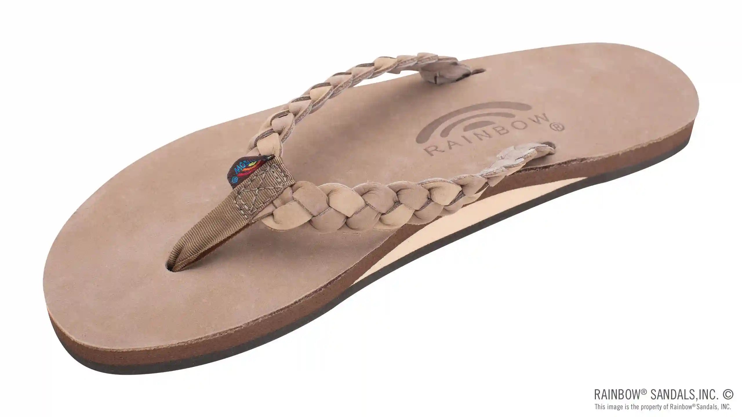 Twisted Sister - Single Layer Arch Support Leather with a 3/4 Medium Double Braided Strap