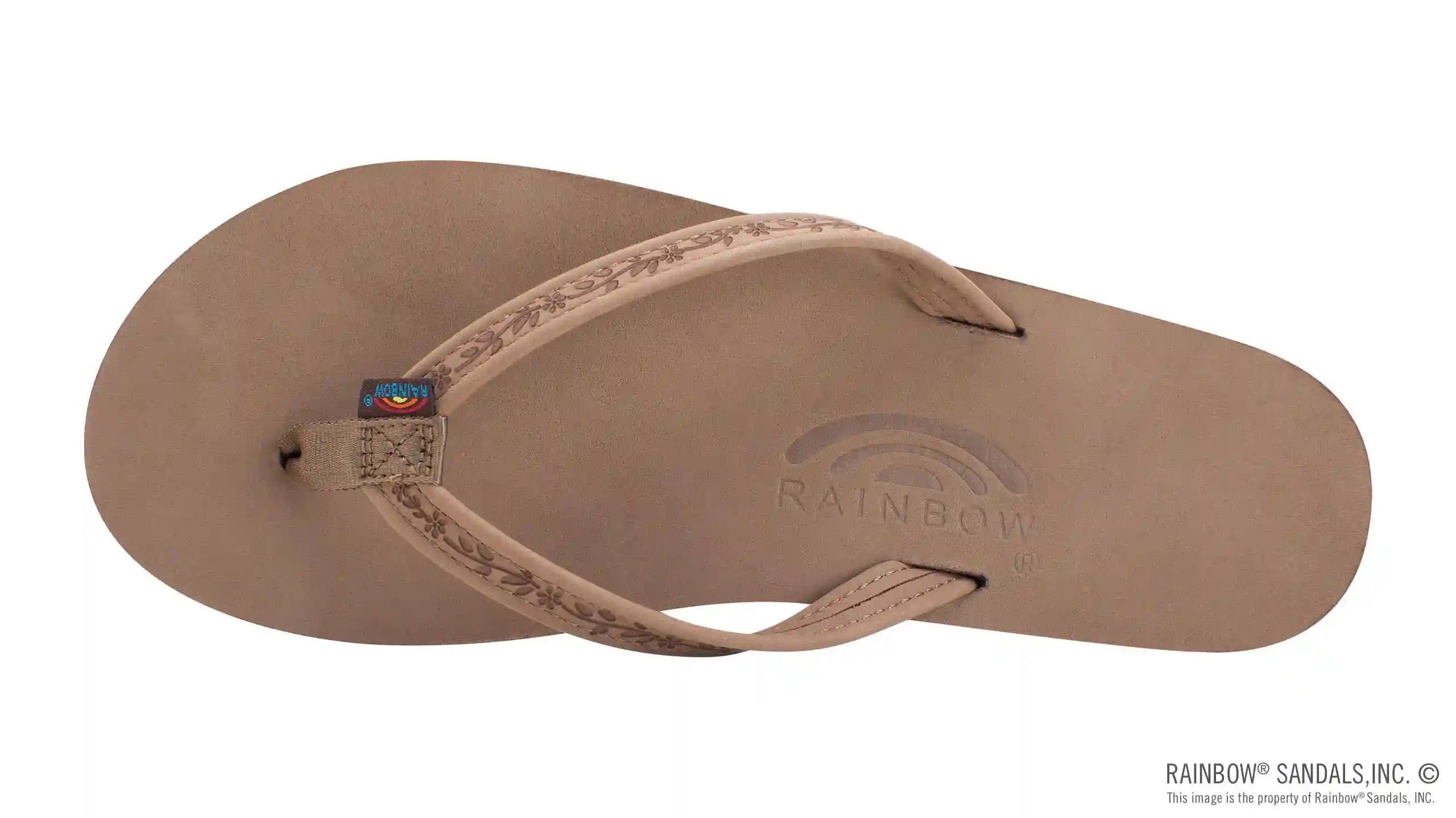 Las Flores - Single Layer Premier Leather with a Floral 1/2 Narrow Strap - Image 3