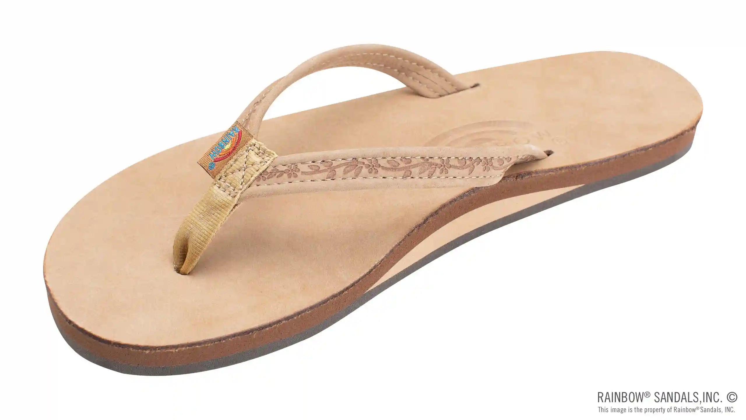 Las Flores - Single Layer Premier Leather with a Floral 1/2 Narrow Strap - Image 6