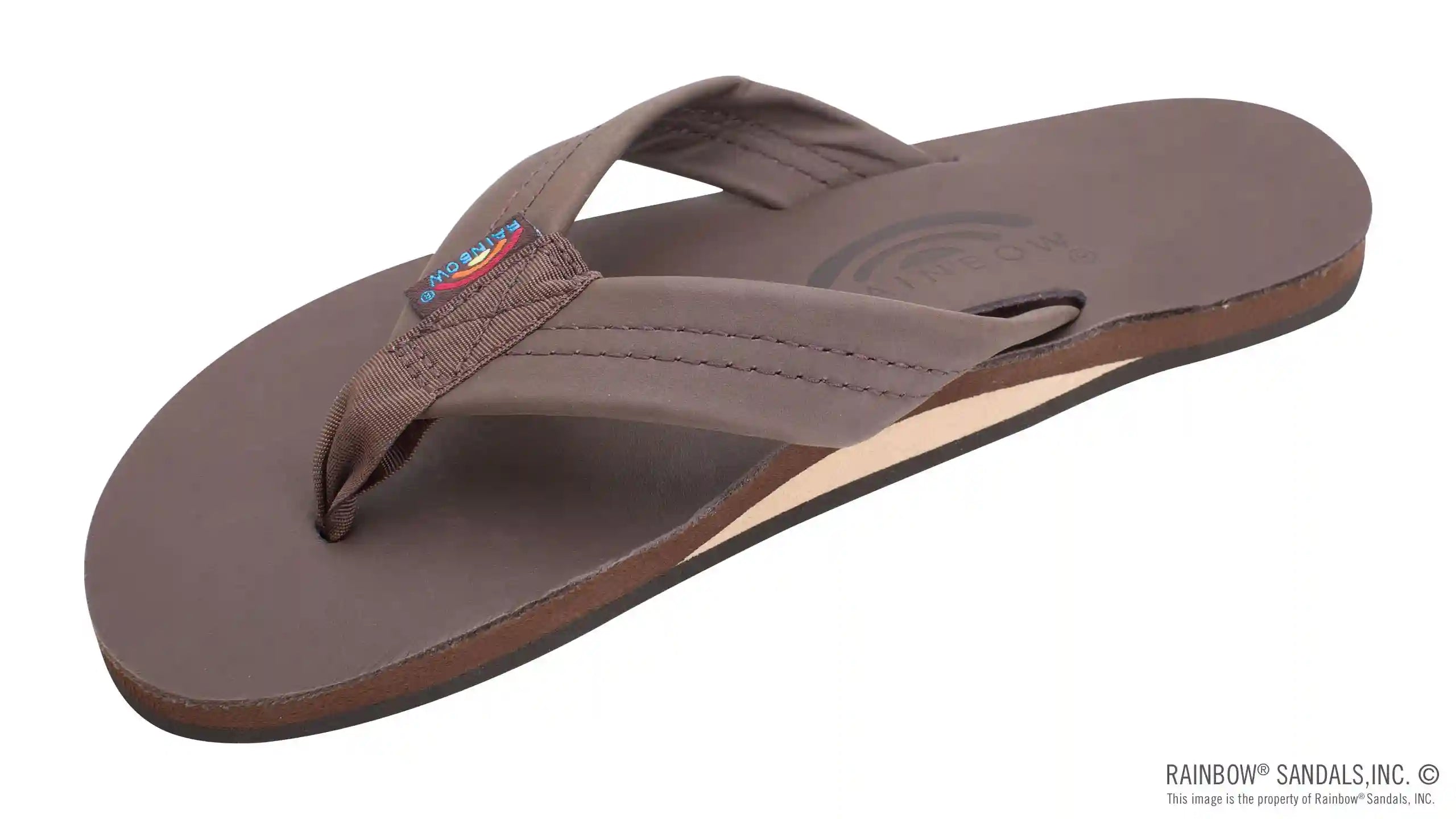 Single Layer Classic Leather with Arch Support 1 Strap
