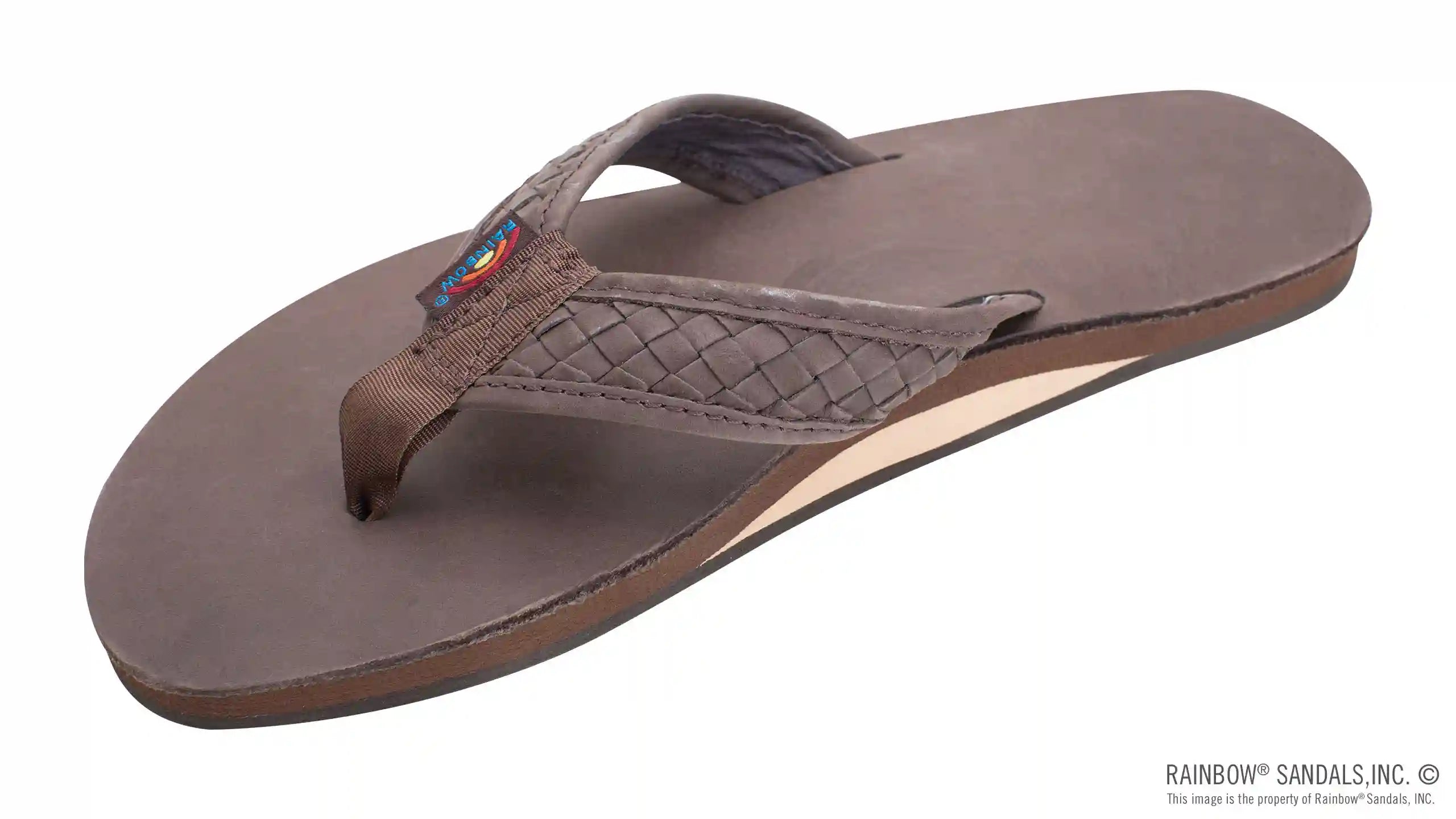 The Bentley - Classic Leather Top Sole with 1 Hand Woven Strap