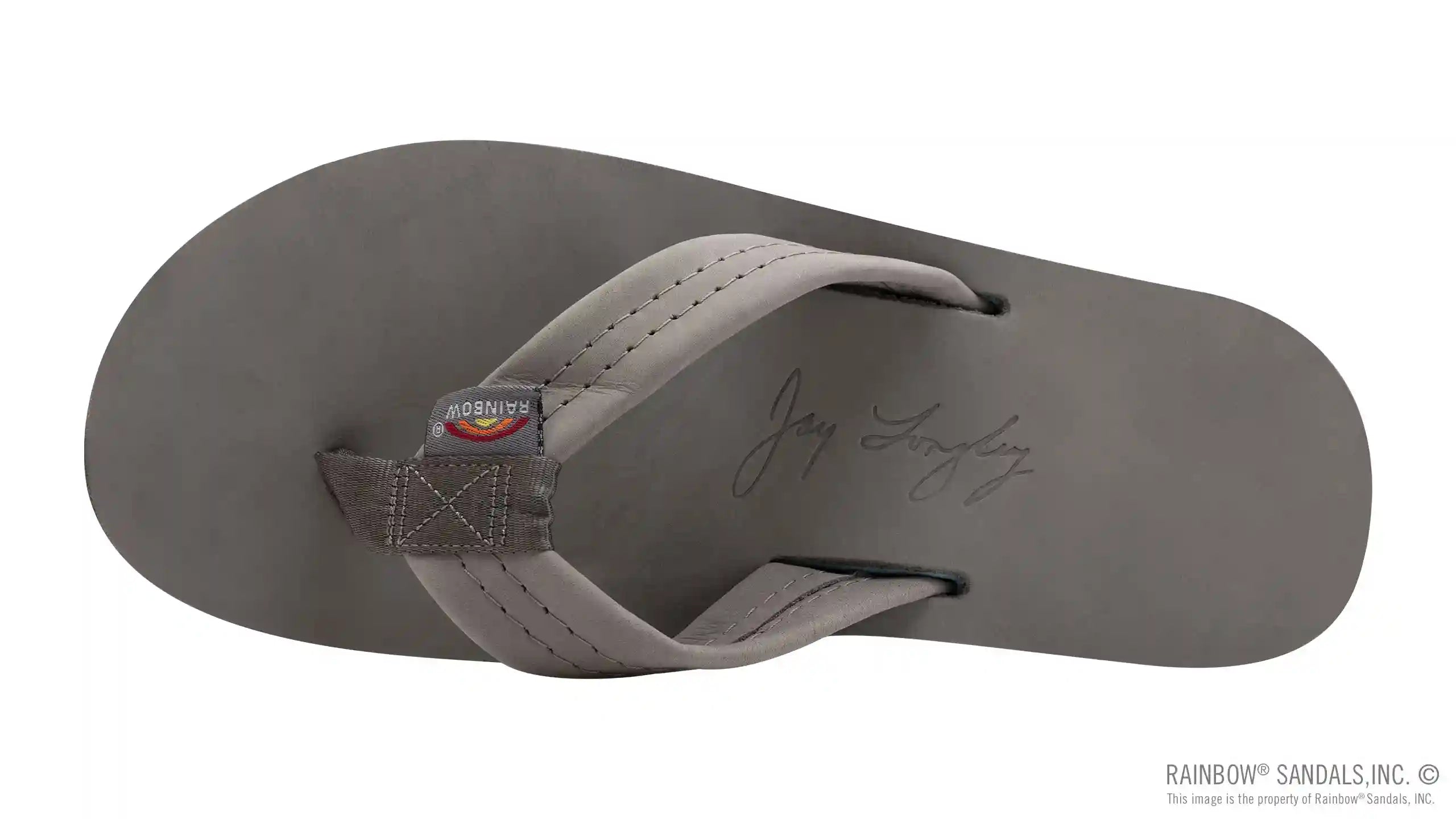 Signature Series - Women's Single Layer Premier Grey Leather Lt. Blue Midsole 1 Wide Strap - Image 3