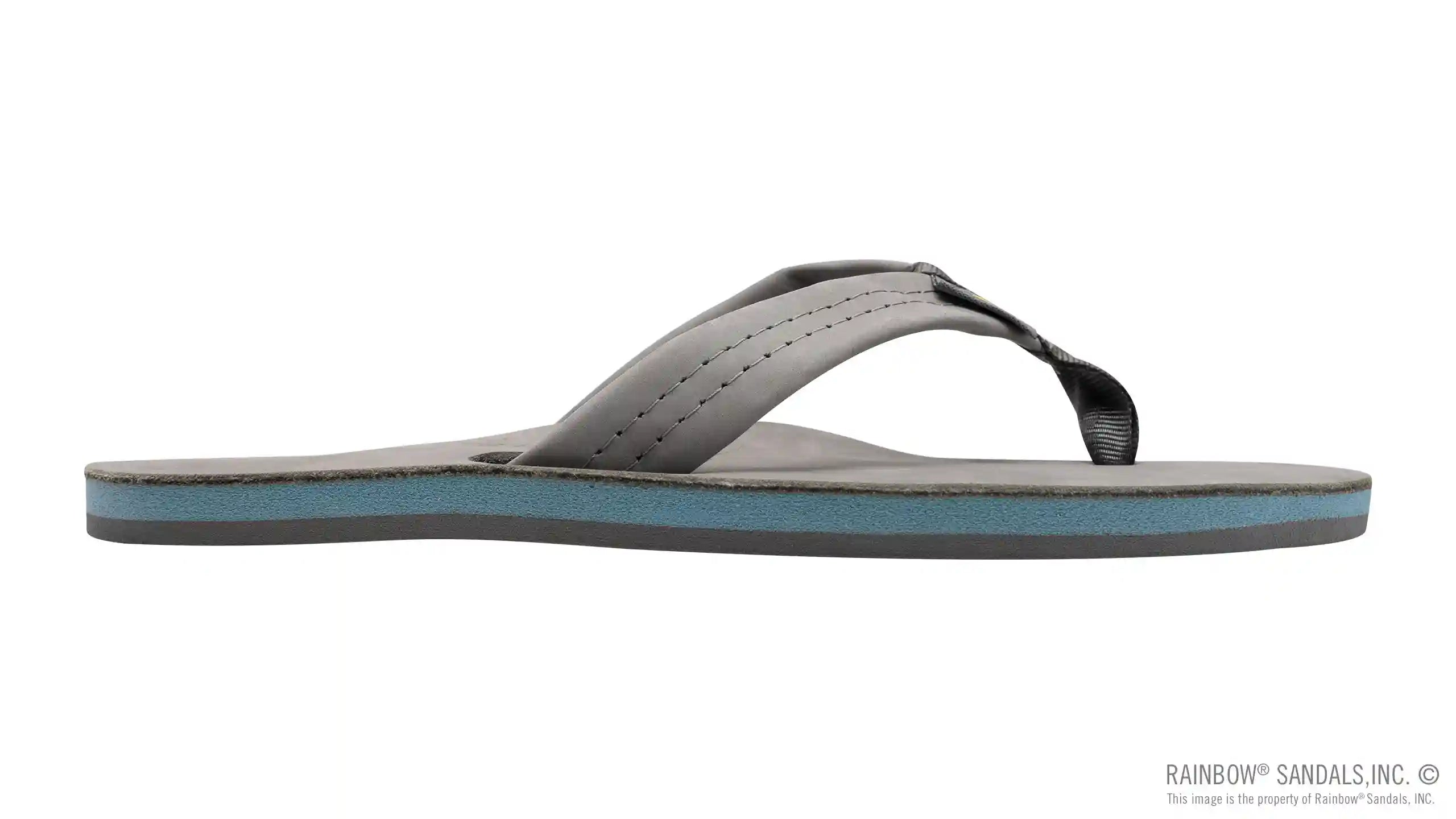 Signature Series - Women's Single Layer Premier Grey Leather Lt. Blue Midsole 1 Wide Strap - Image 4