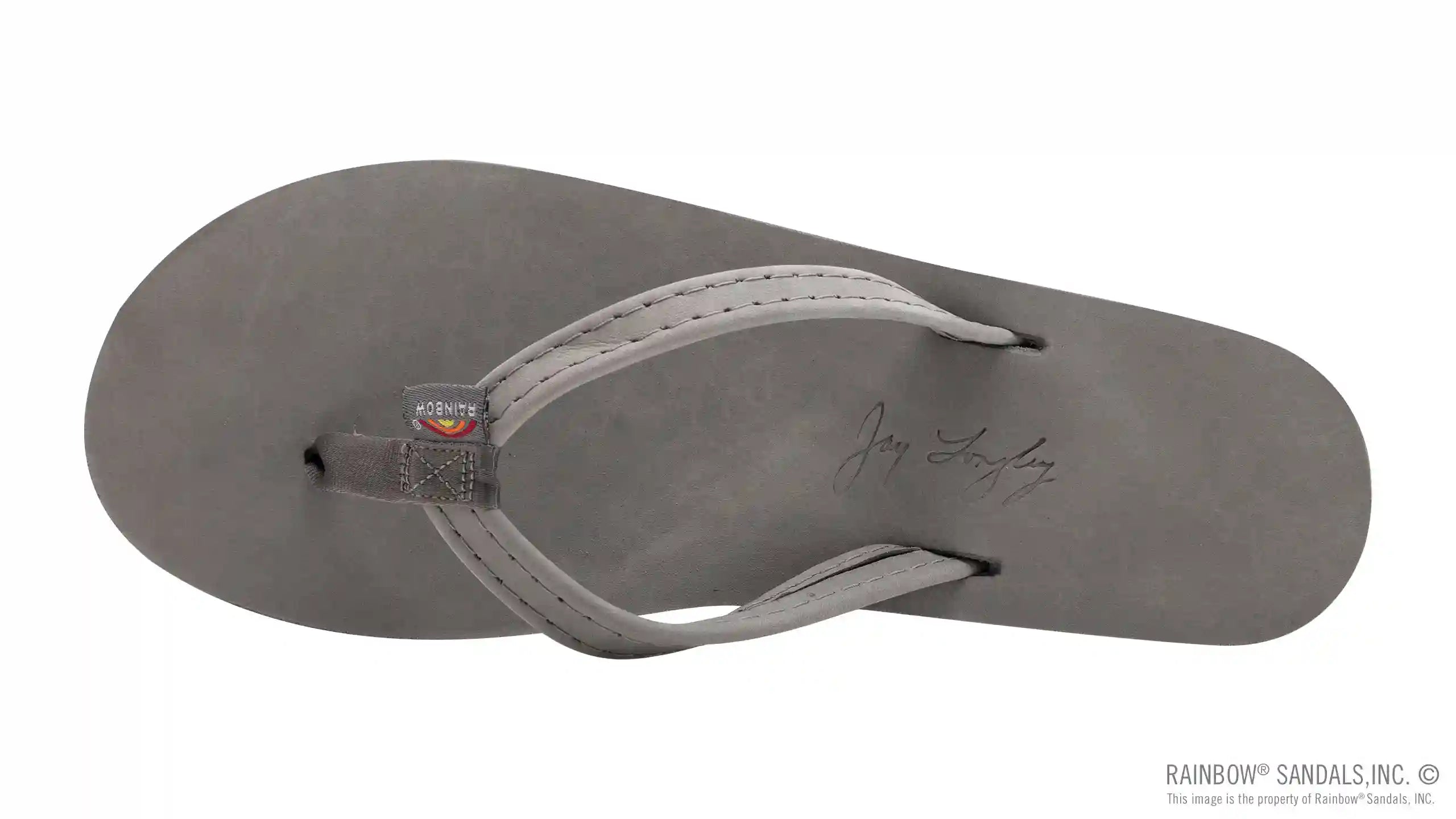 Signature Series - Women's Single Layer Premier Grey Leather Lt. Blue Midsole 1/2 Narrow Strap - Image 3