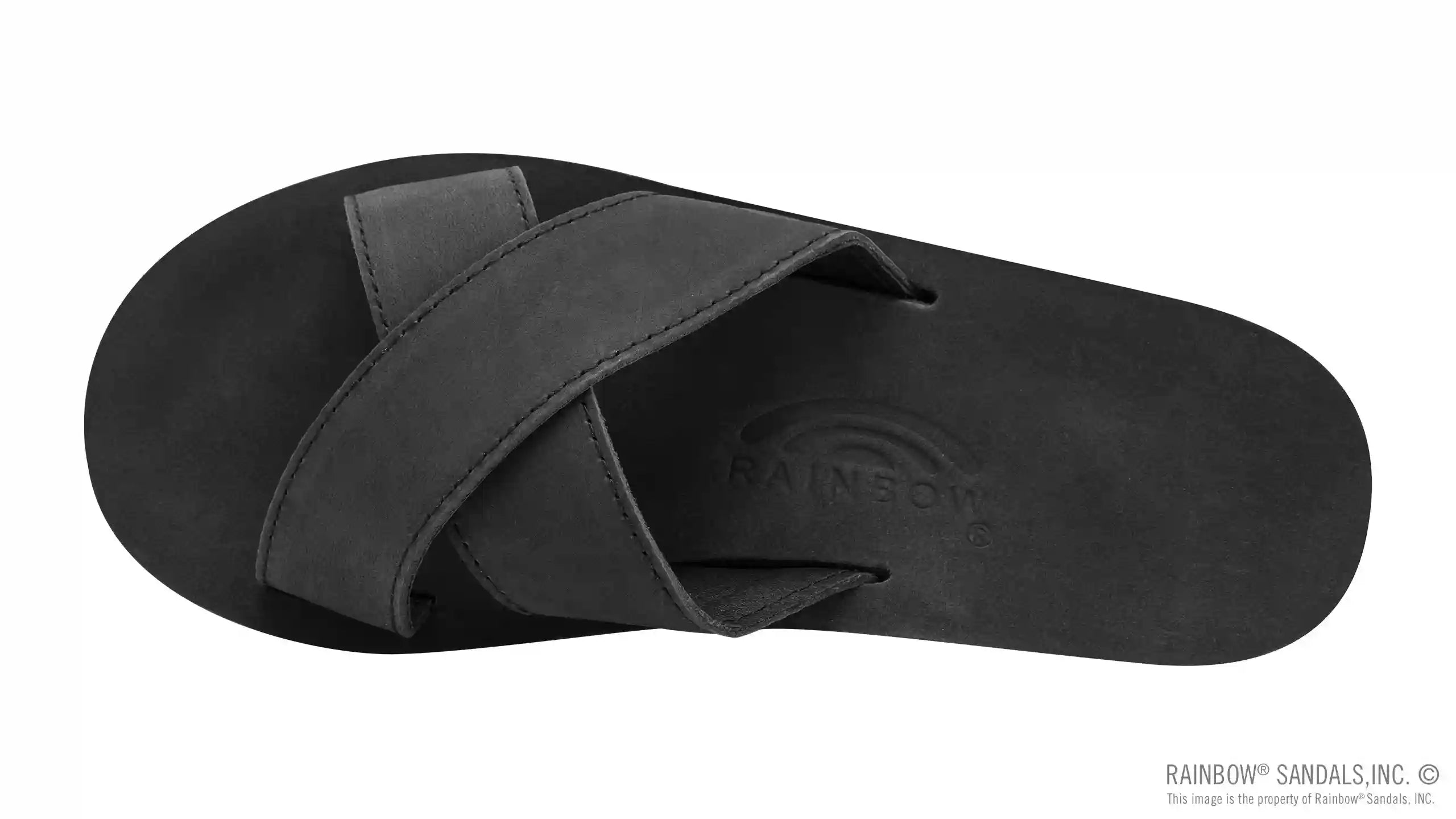 Premier Leather Single Layer Arch Cross Strap Flat Stitch - Image 13