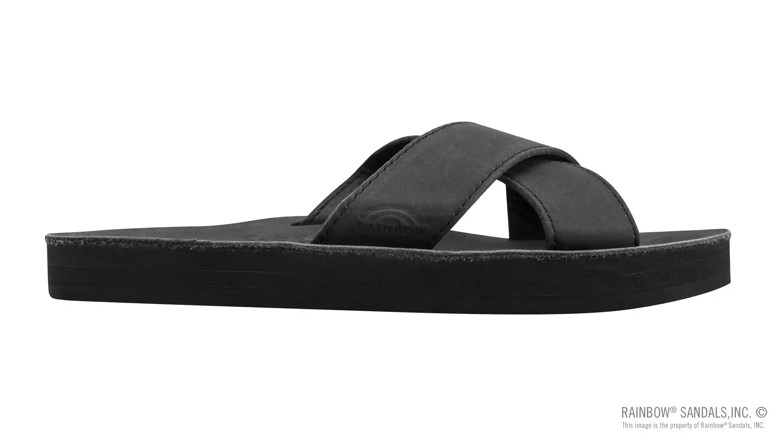 Premier Leather Single Layer Arch Cross Strap Flat Stitch - Image 14