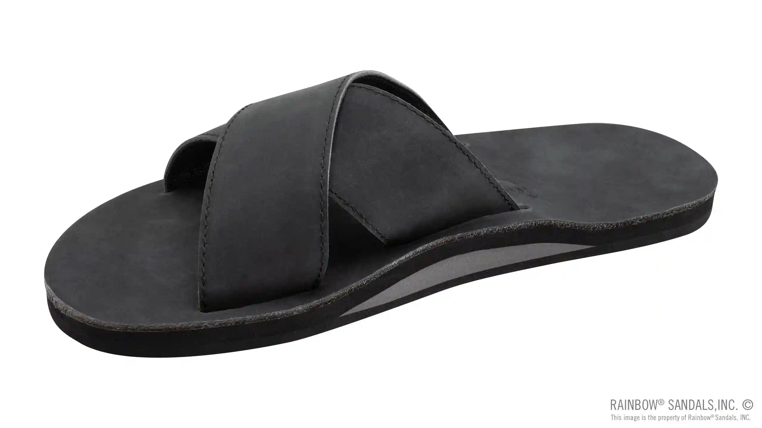 Premier Leather Single Layer Arch Cross Strap Flat Stitch - Image 11