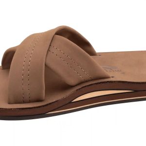 Premier Leather Double Layer Arch Cross Strap Rolled Stitch