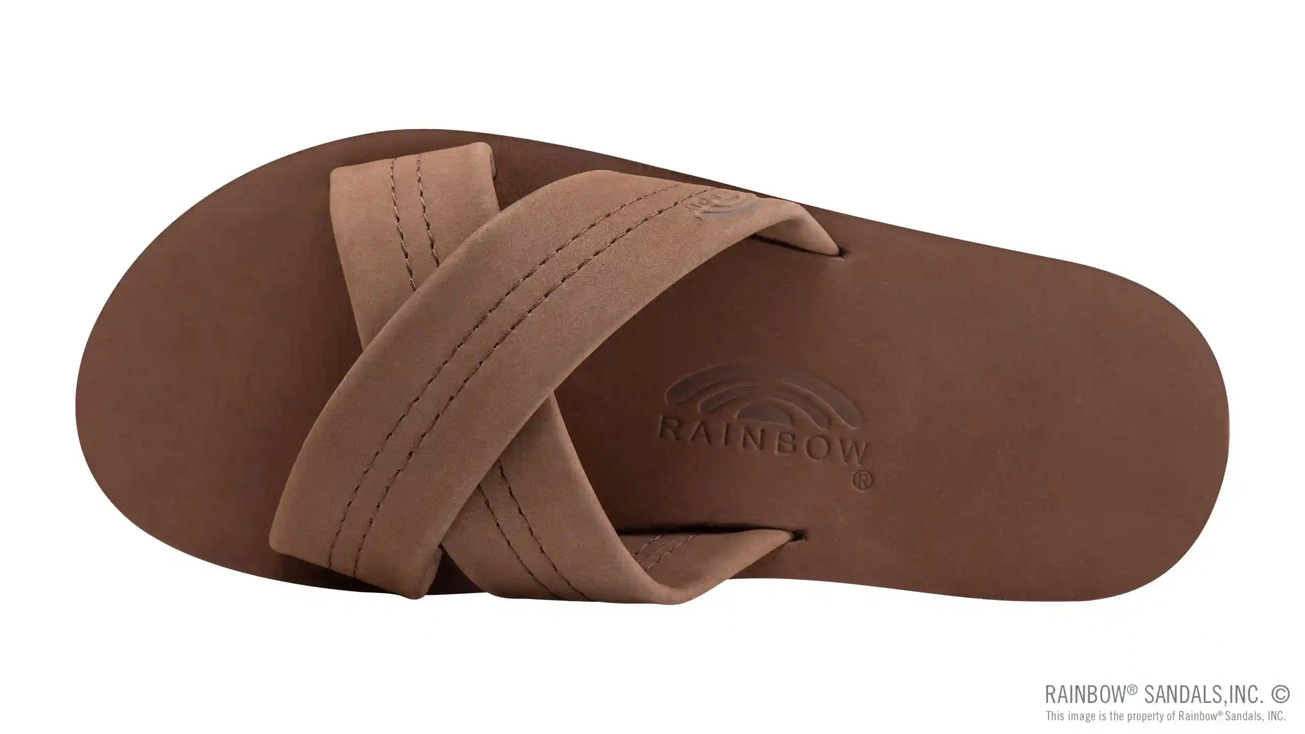 Premier Leather Double Layer Arch Cross Strap Rolled Stitch - Image 8