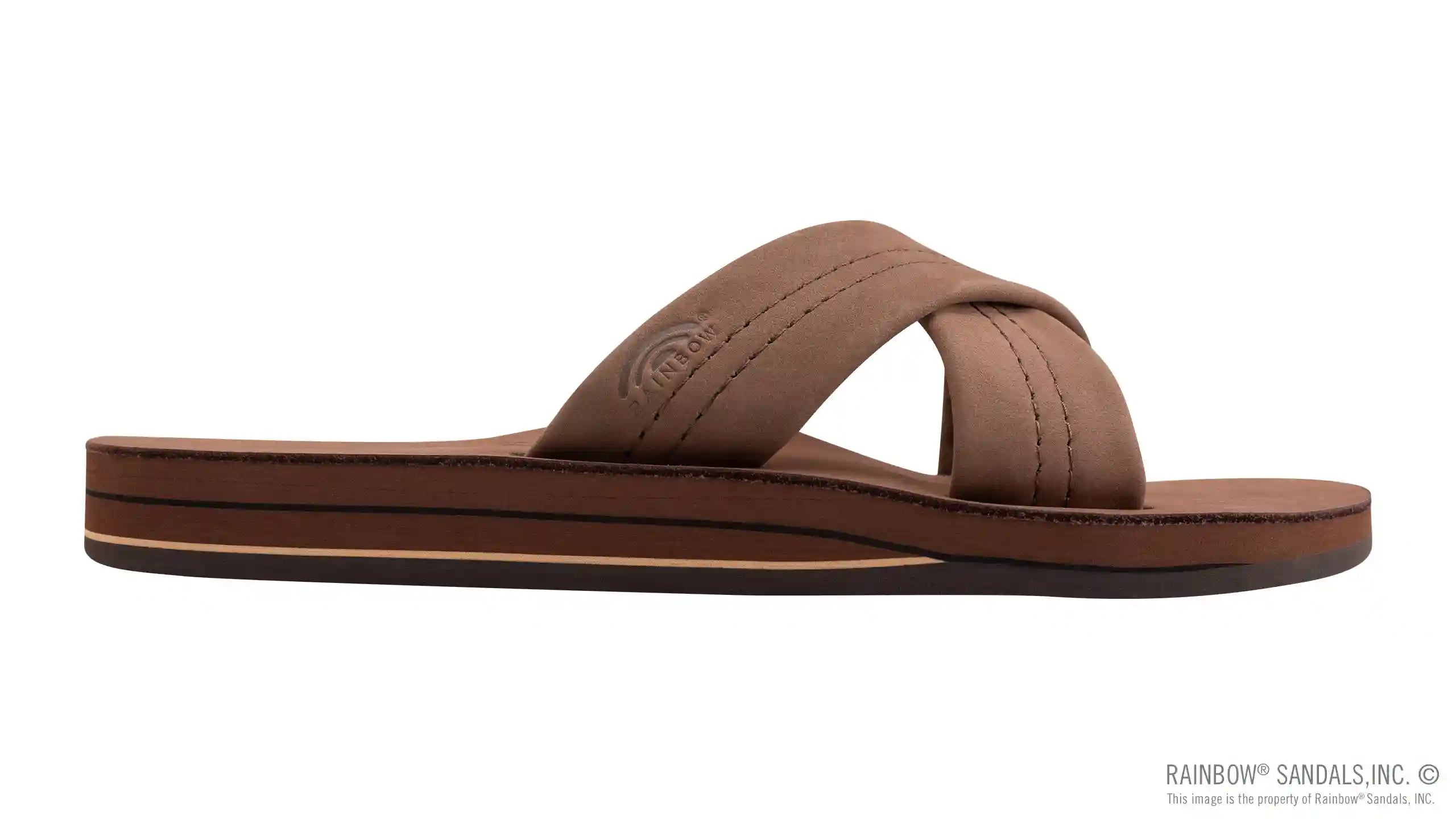 Premier Leather Double Layer Arch Cross Strap Rolled Stitch - Image 9
