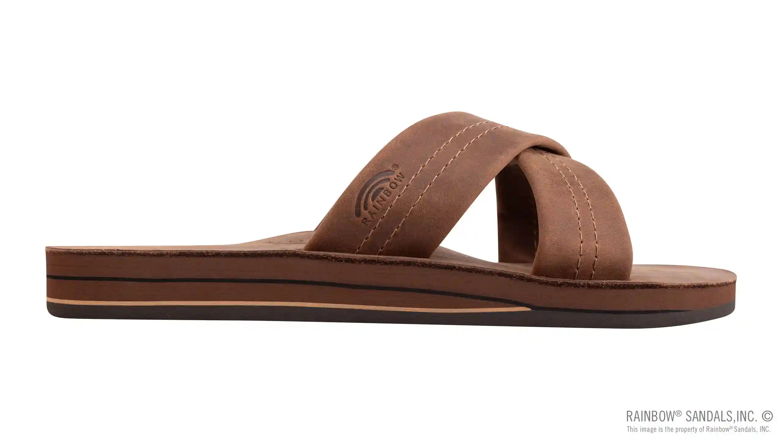 Premier Leather Double Layer Arch Cross Strap Rolled Stitch - Image 19