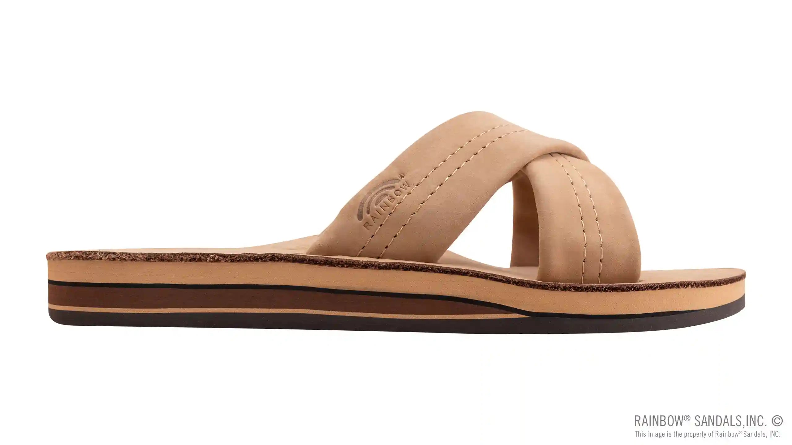Premier Leather Double Layer Arch Cross Strap Rolled Stitch - Image 24