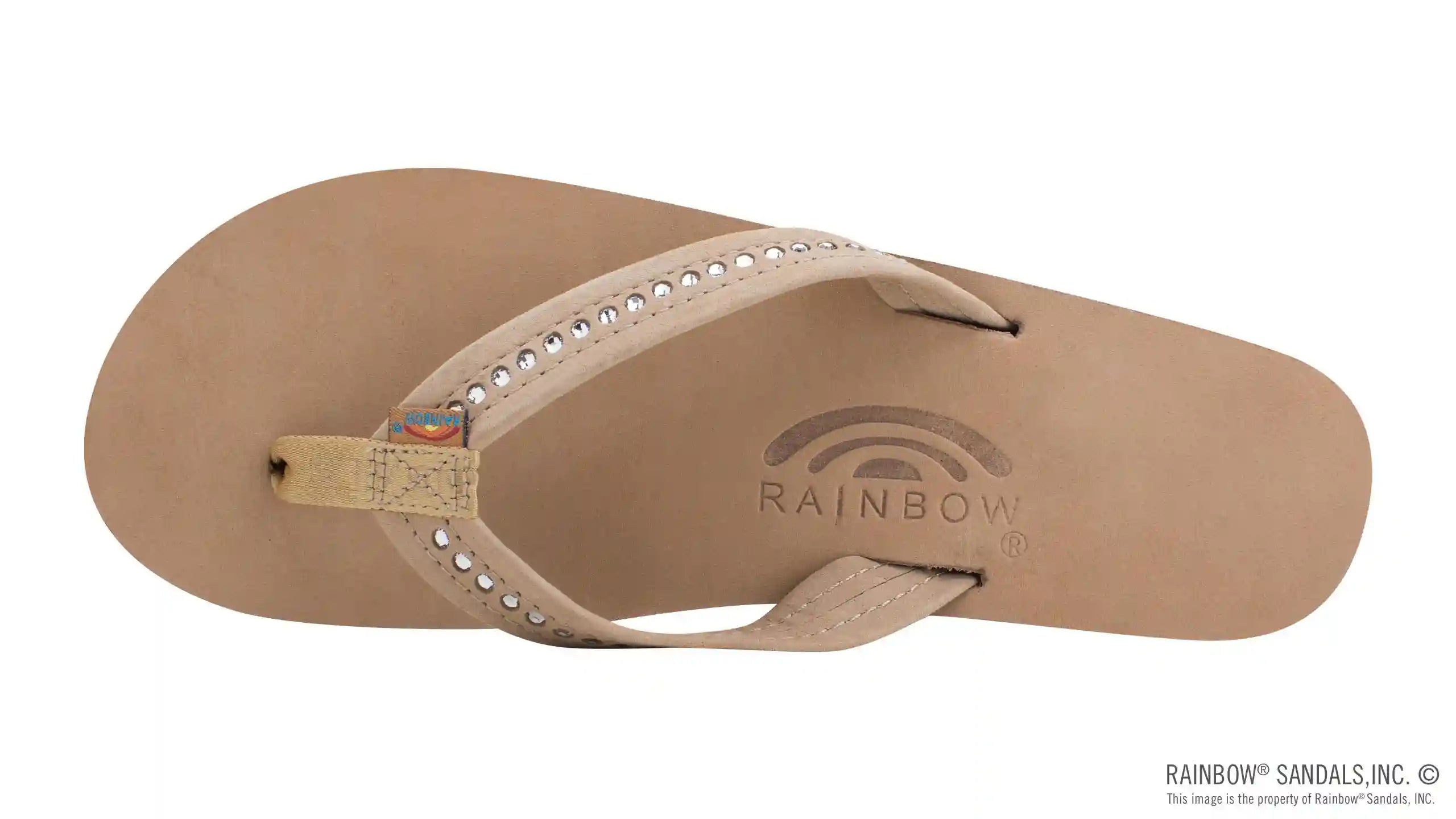 Four Layer Leather Wedge - 3/4 Strap with Crystals - Image 18