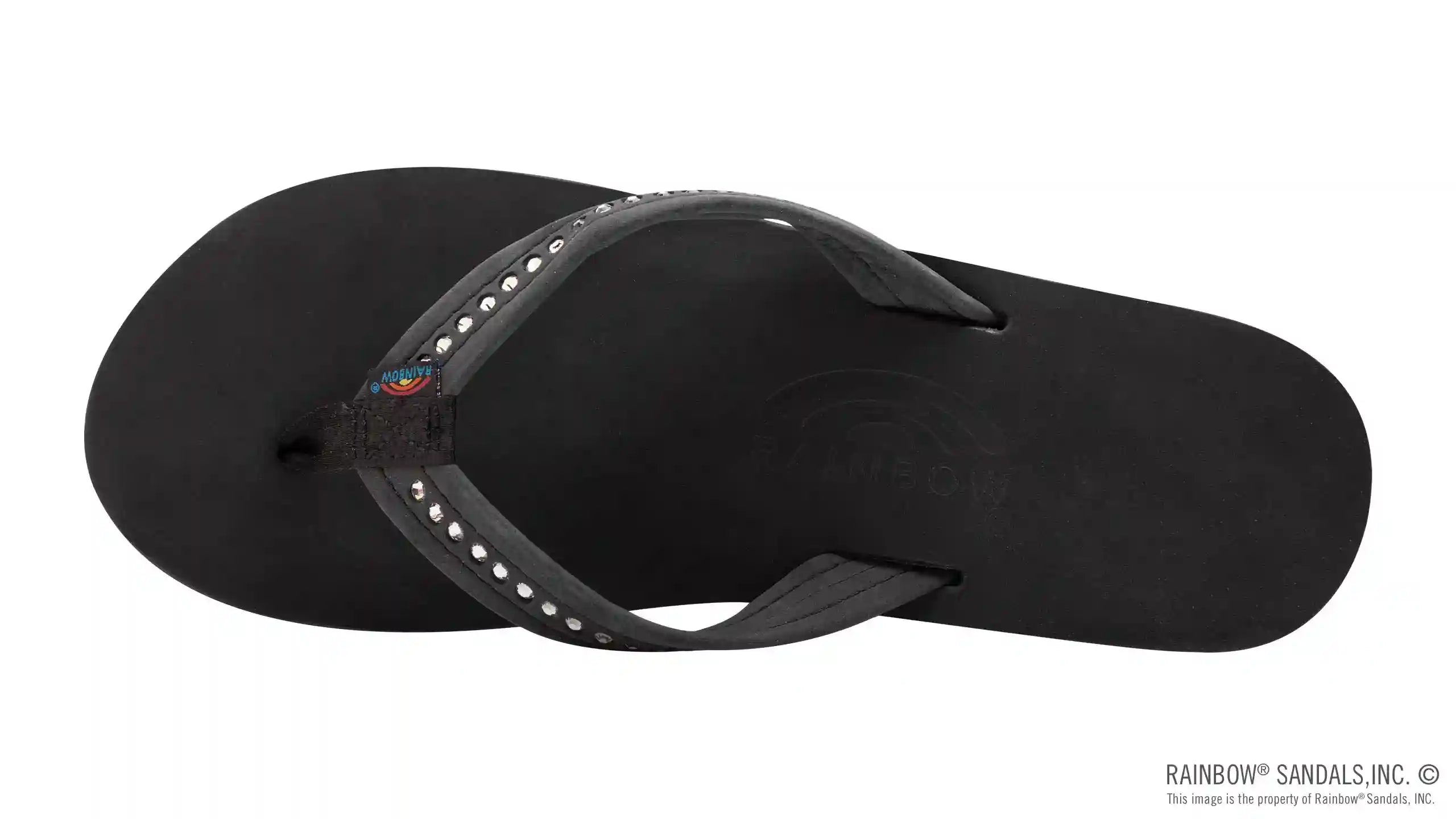 Six Layer Leather Wedge - 3/4 Strap with Crystals - Image 13