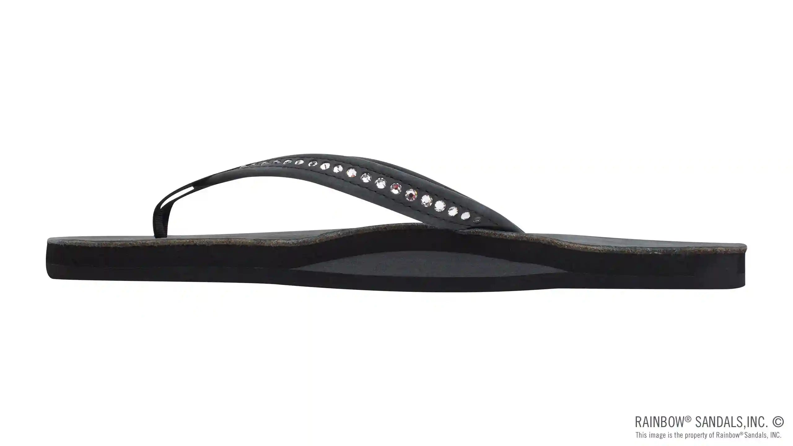 Crystal Collection - Single Layer Arch Support Leather 1/2 Narrow Strap with Crystals - Image 12