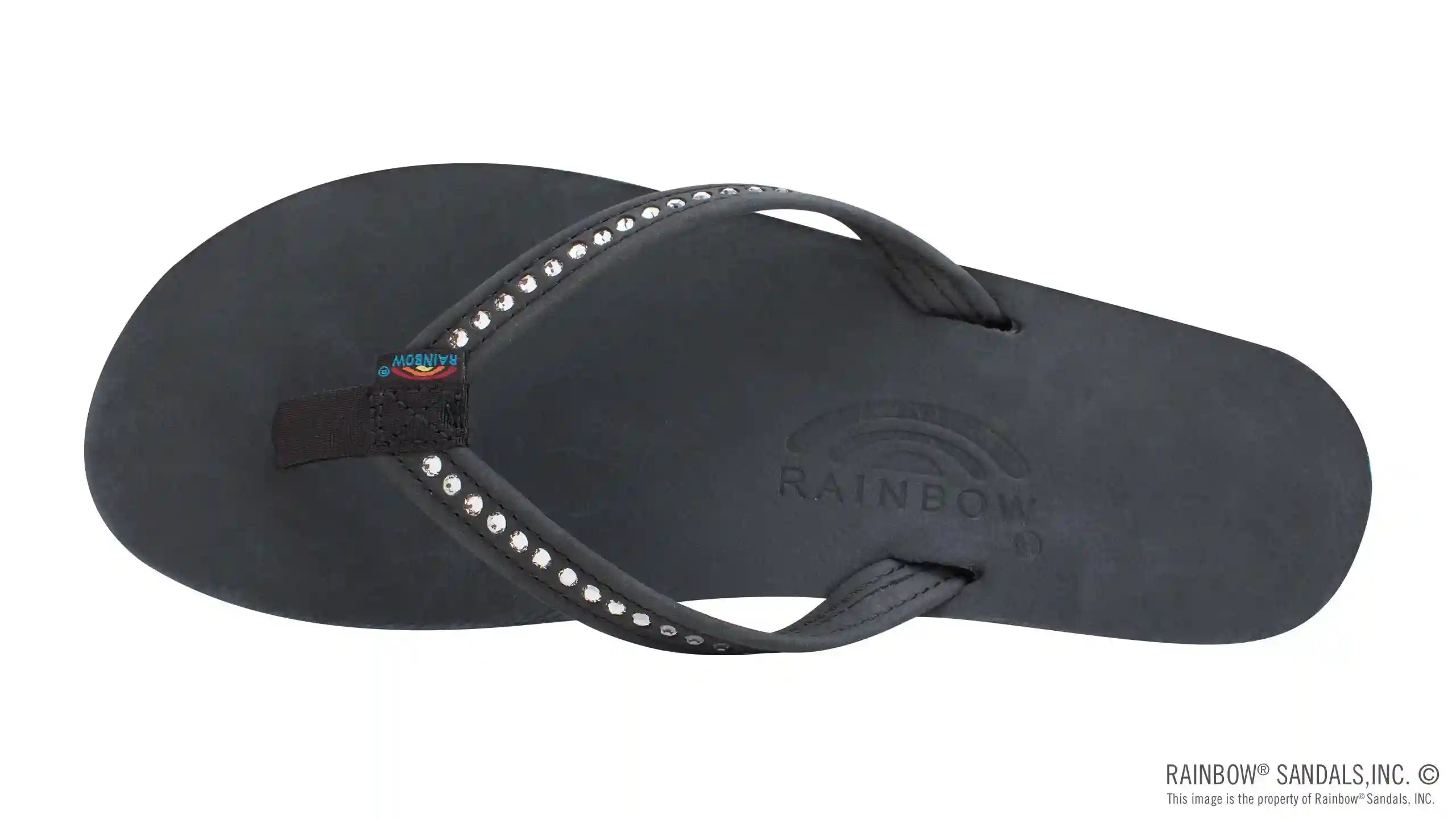 Crystal Collection - Single Layer Arch Support Leather 1/2 Narrow Strap with Crystals - Image 13