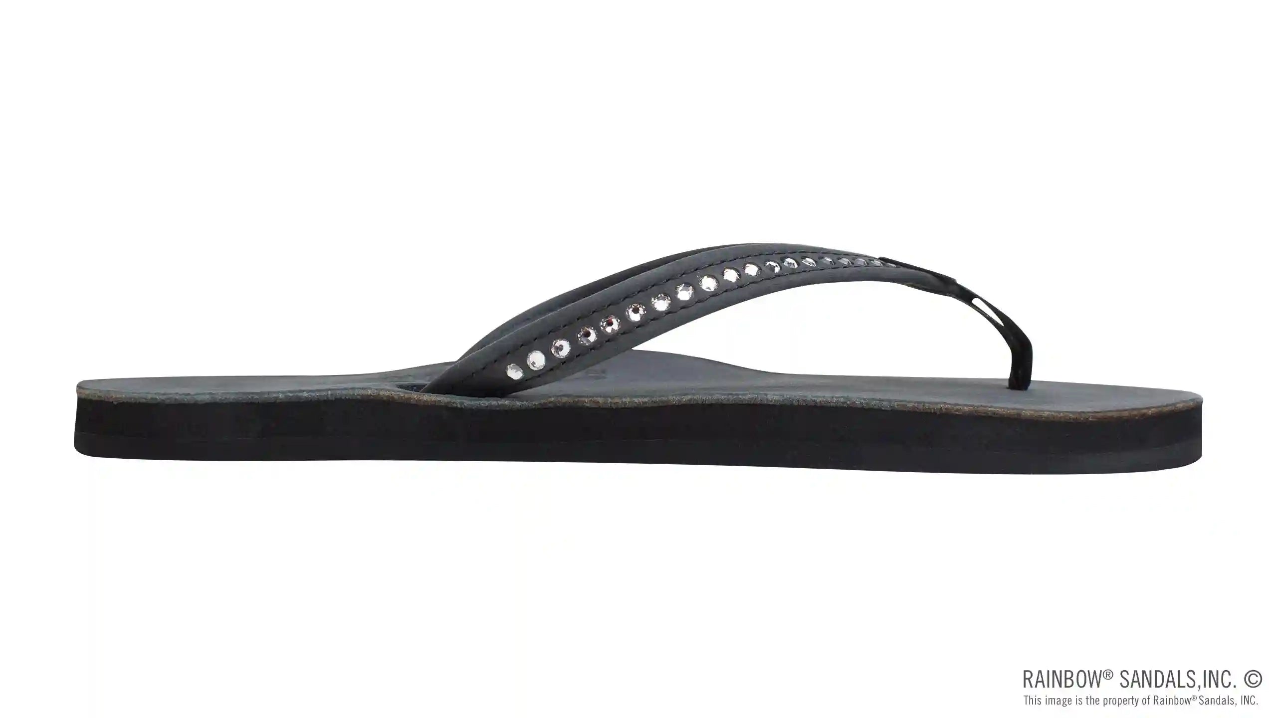 Crystal Collection - Single Layer Arch Support Leather 1/2 Narrow Strap with Crystals - Image 14