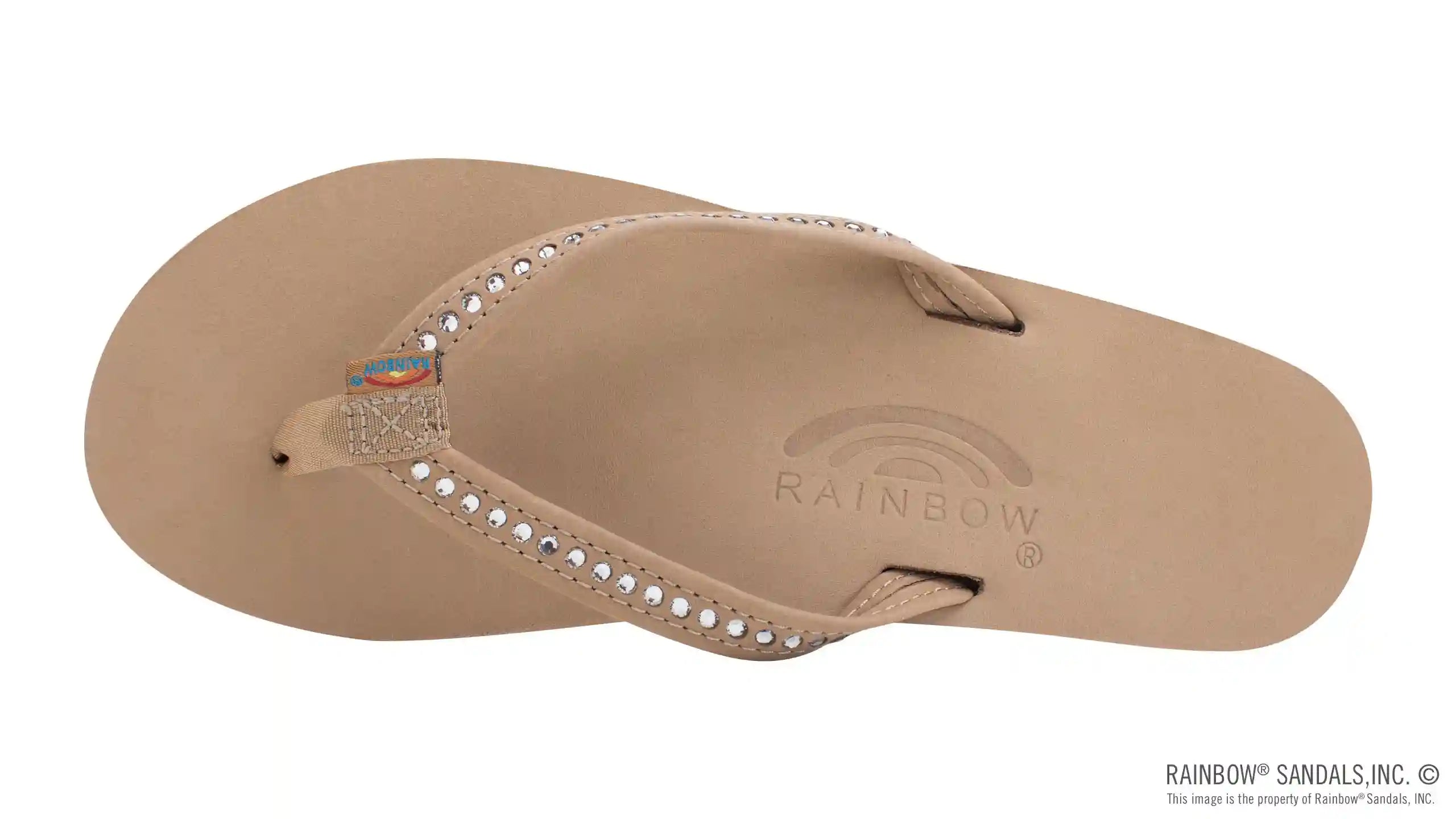 Crystal Collection - Single Layer Arch Support Leather 1/2 Narrow Strap with Crystals - Image 18