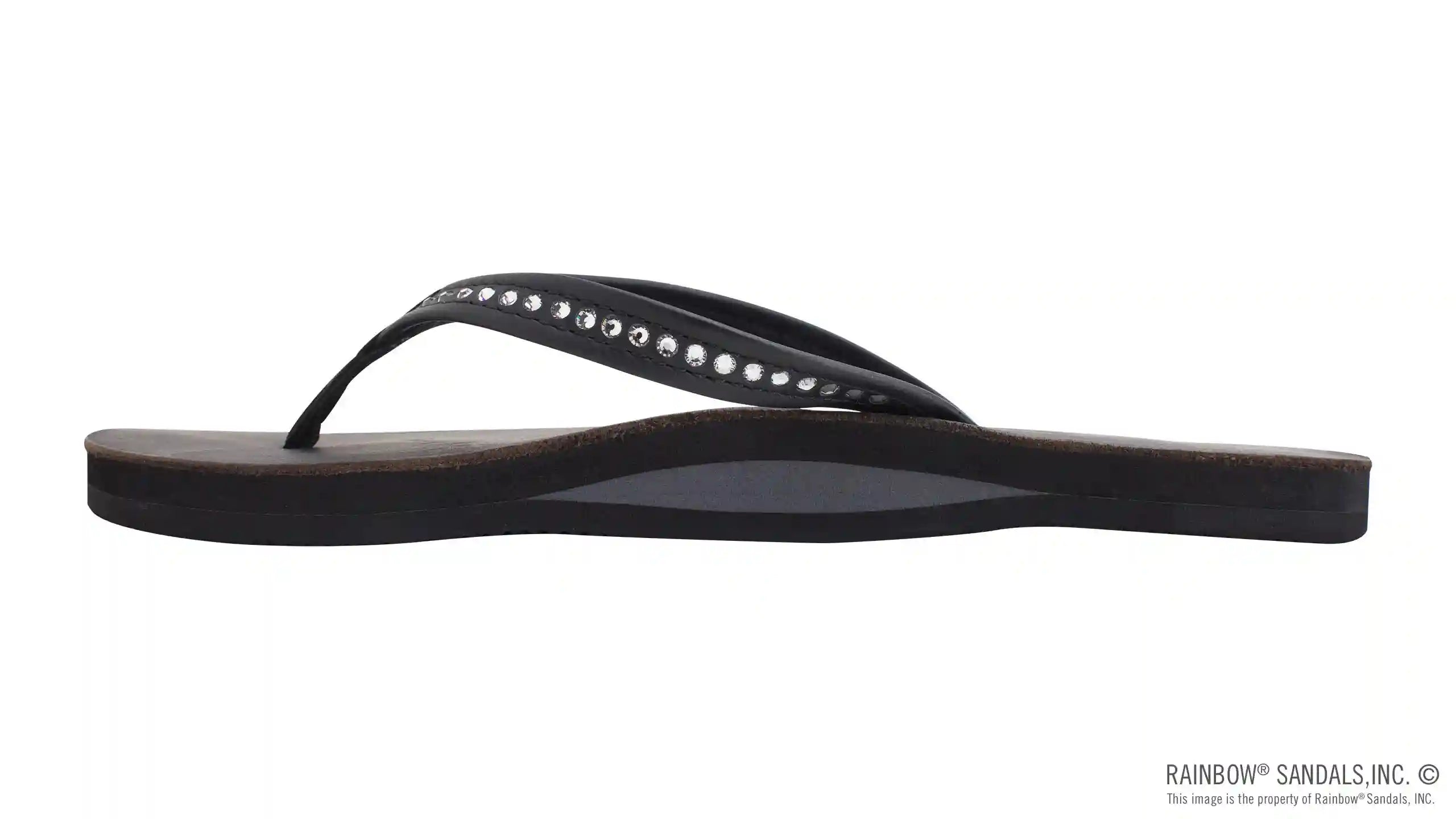 Crystal Collection - Single Layer Arch Support Leather 1/2 Narrow Strap with Crystals - Image 22