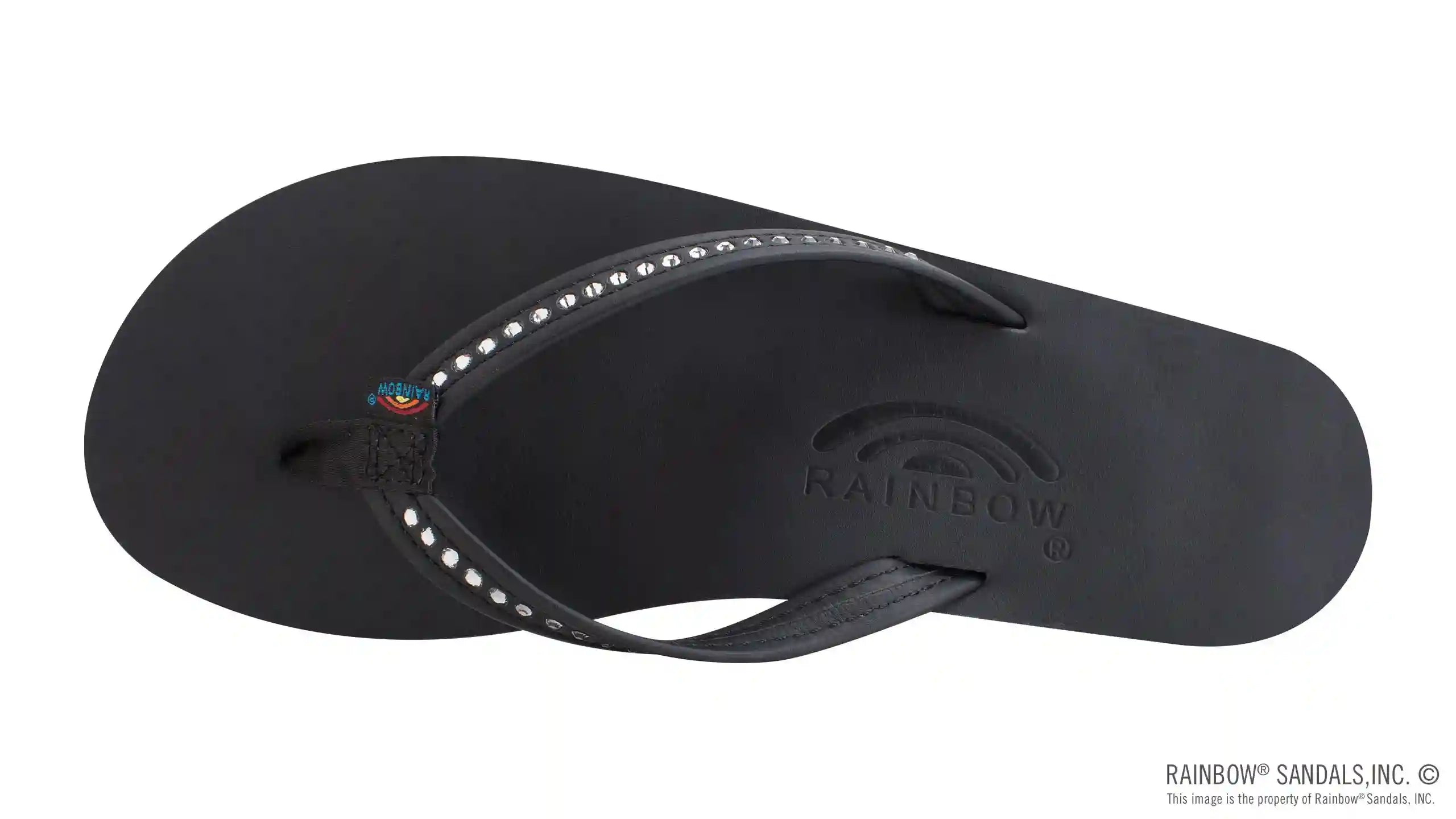Crystal Collection - Single Layer Arch Support Leather 1/2 Narrow Strap with Crystals - Image 23