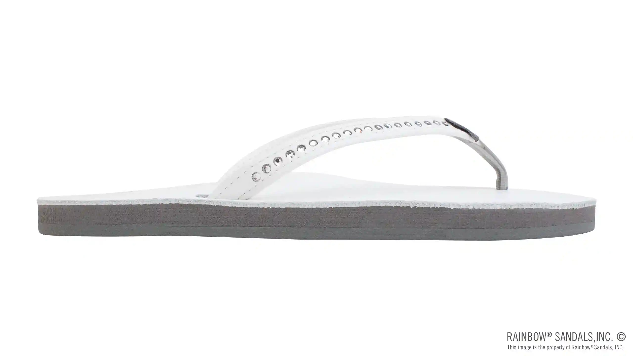 Crystal Collection - Single Layer Arch Support Leather 1/2 Narrow Strap with Crystals - Image 29