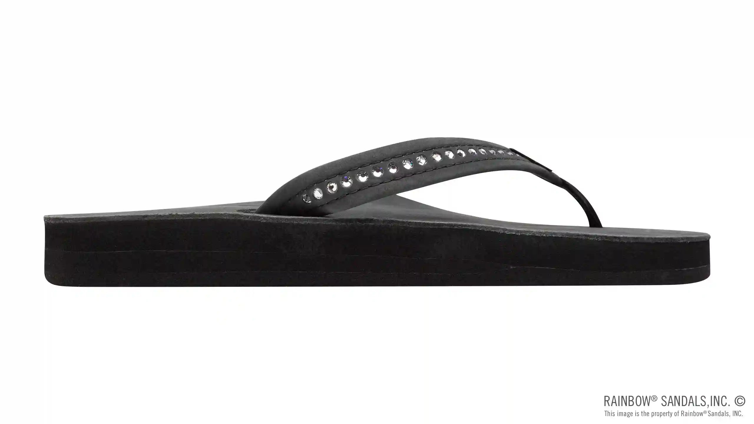 Crystal Collection - Double Layer Arch Support Leather 3/4 Medium Strap w/ Crystals - Image 14