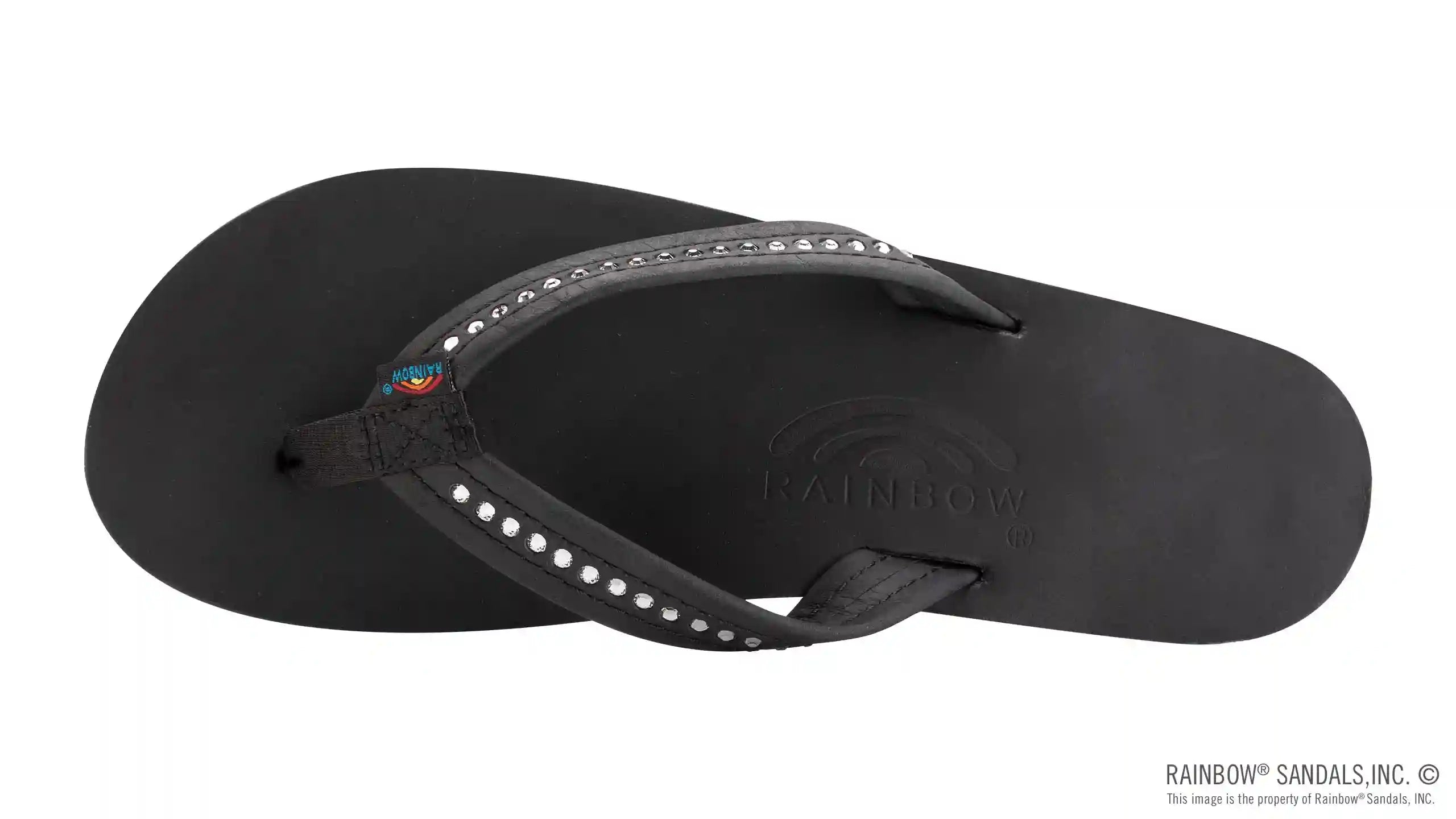 Crystal Collection - Double Layer Arch Support Leather 3/4 Medium Strap w/ Crystals - Image 23