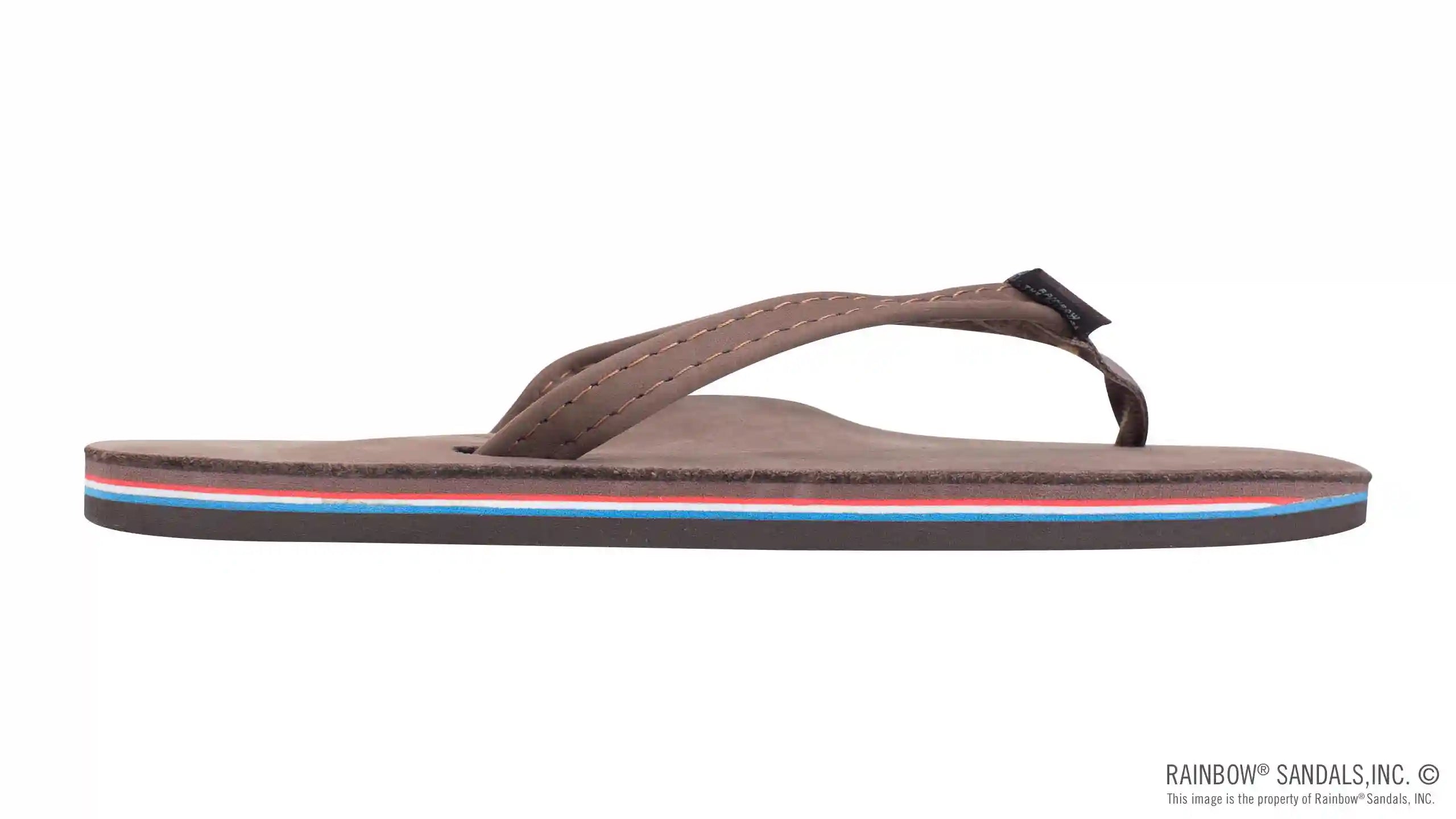 The Americana - Women's Single layer Premier Leather Red White & Blue Mid Sole with a 1/2 Narrow - Image 4