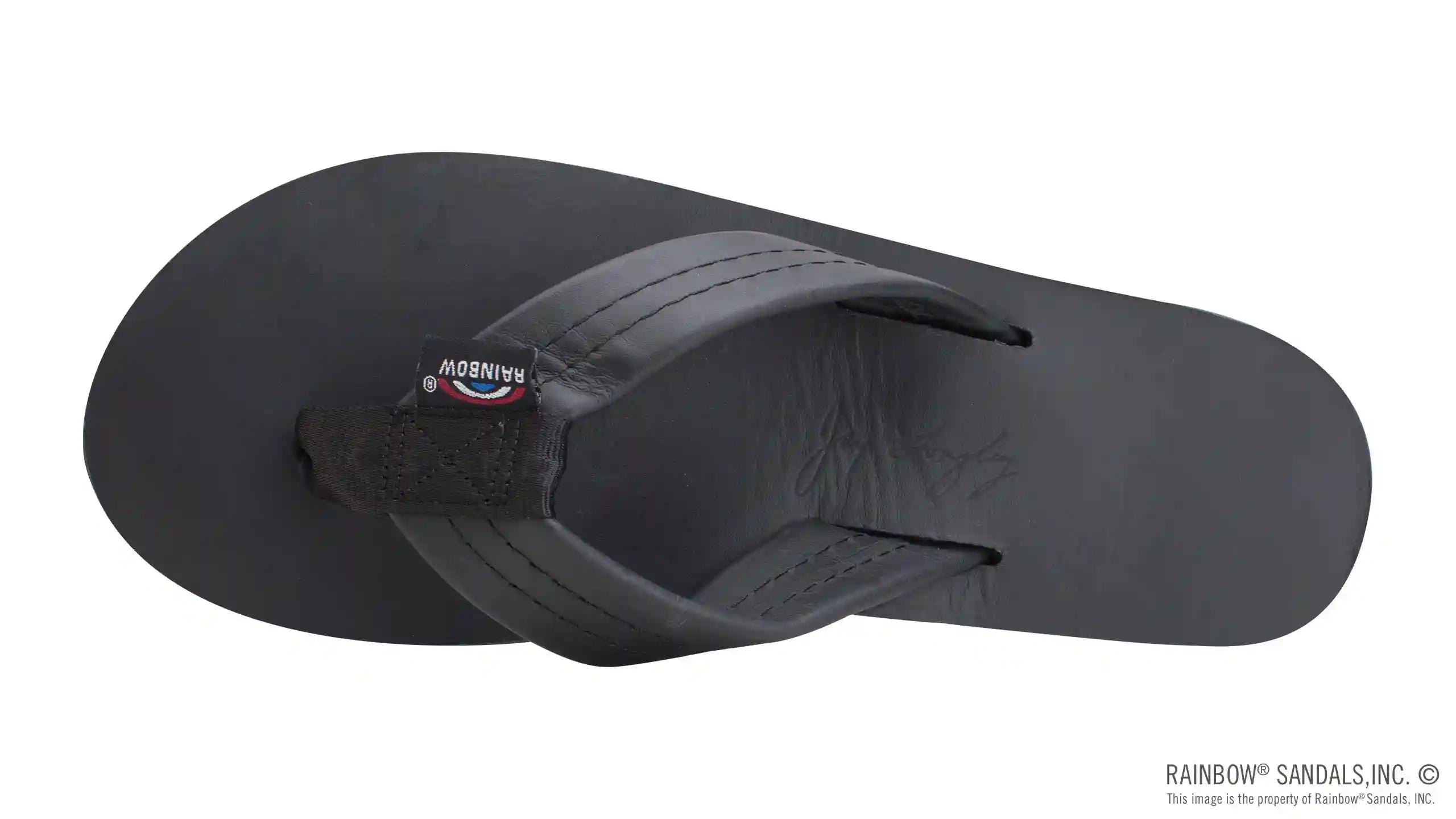 The Americana - Women's Single Layer Classic Leather Red White & Blue Mid Sole with a 1 Strap - Image 3