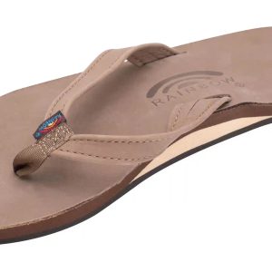 The Catalina - Single Layer Arch Support Premier Leather Tapered Strap