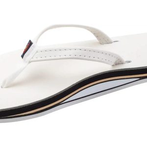 Cloud Dancer Leather Blk/Tan Layered w/ Arch Narrow Strap