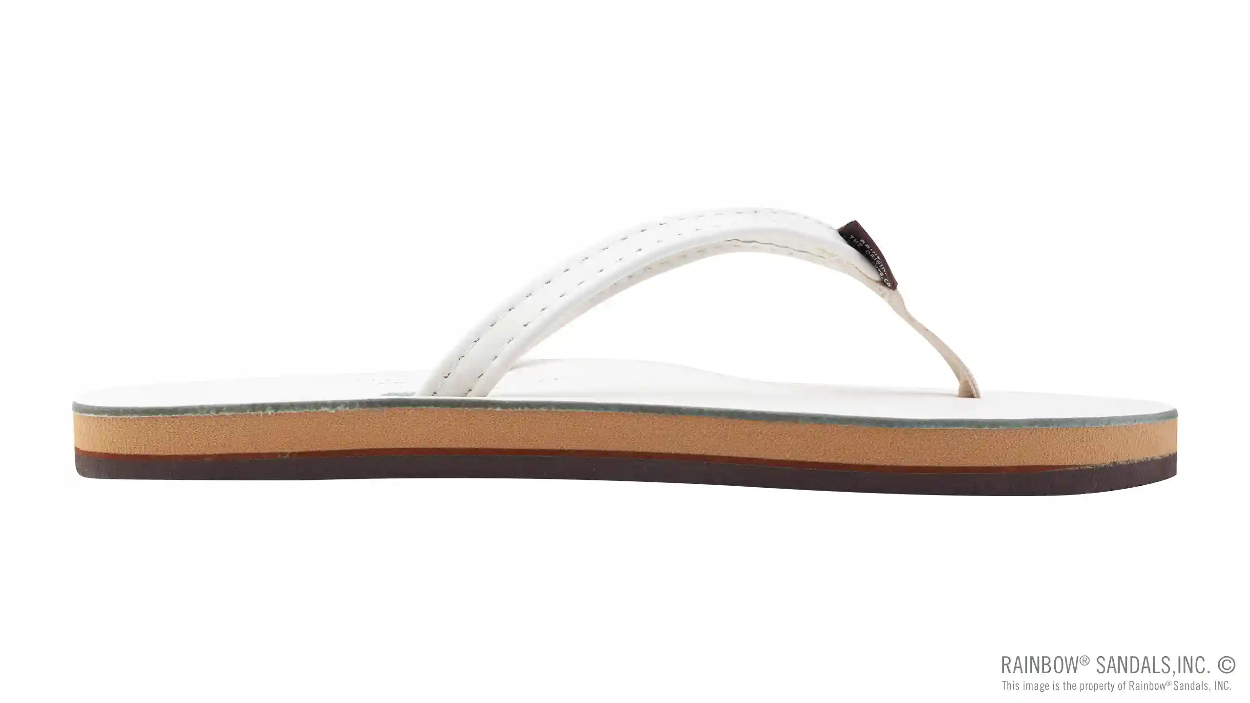 Cloud Dancer Leather Single Layer Arch Narrow Strap - Image 4