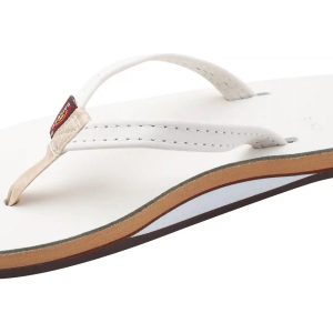 Cloud Dancer Leather Single Layer Arch Narrow Strap