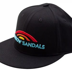 Rainbow® Sandals Black 100% Cotton Snap Back Hat