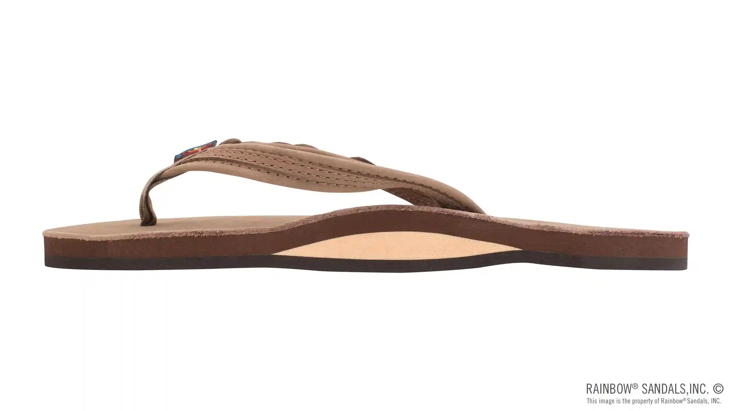 The Madison – Single Layer Arch Support with a Braid on a 1/2 Narrow Rolled Strap - Image 2