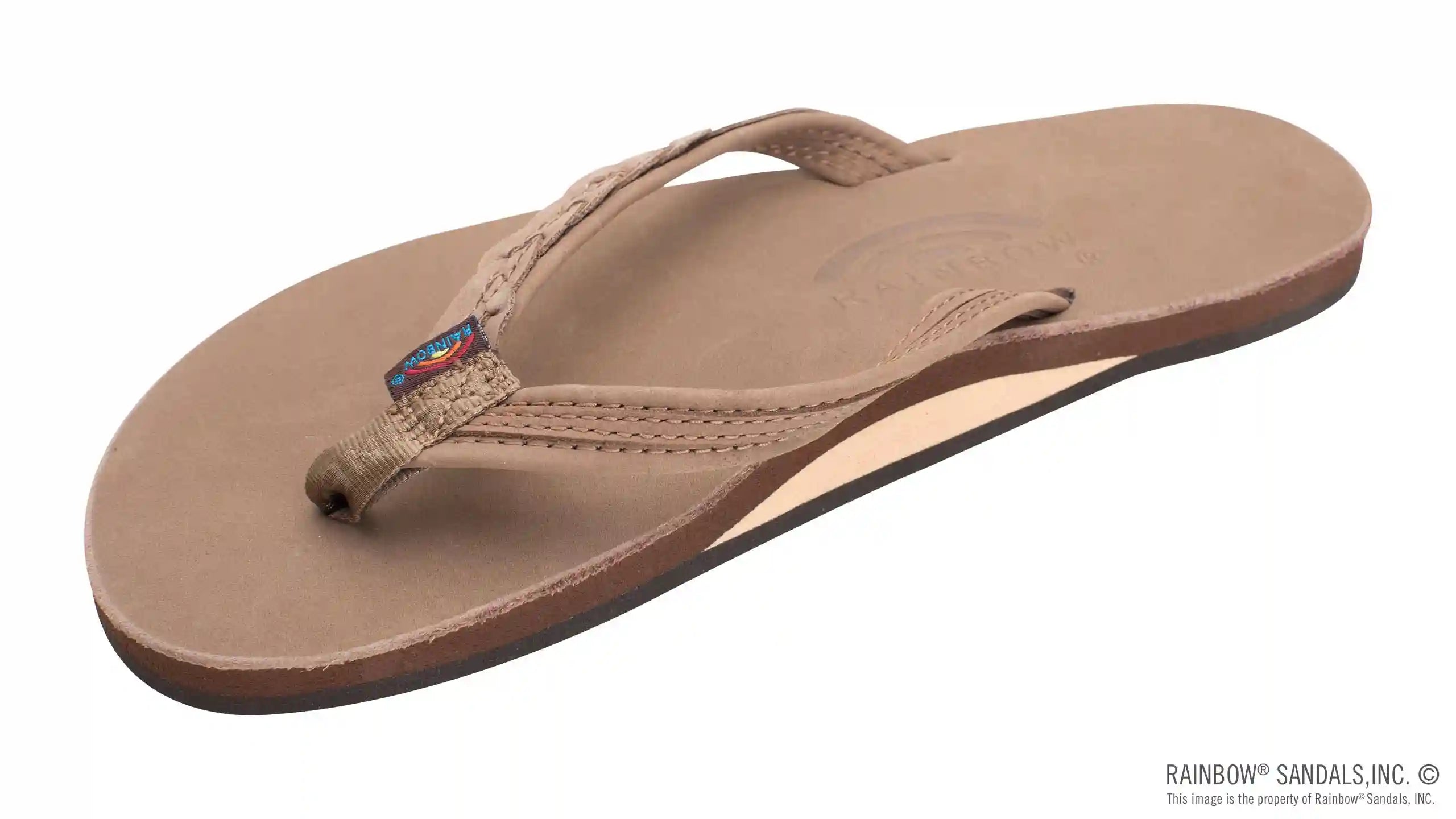 The Madison – Single Layer Arch Support with a Braid on a 1/2 Narrow Rolled Strap