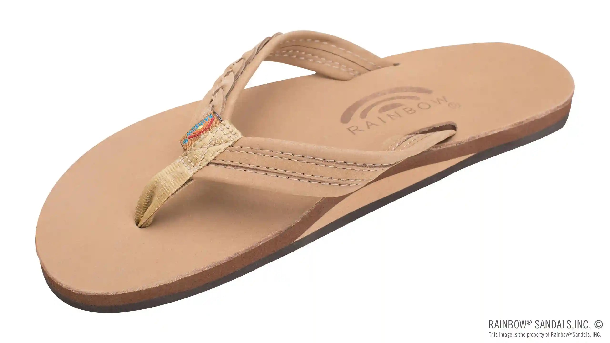 The Madison - Single Layer Arch Support with a Braid on a 3/4 Medium Rolled Strap - Image 16