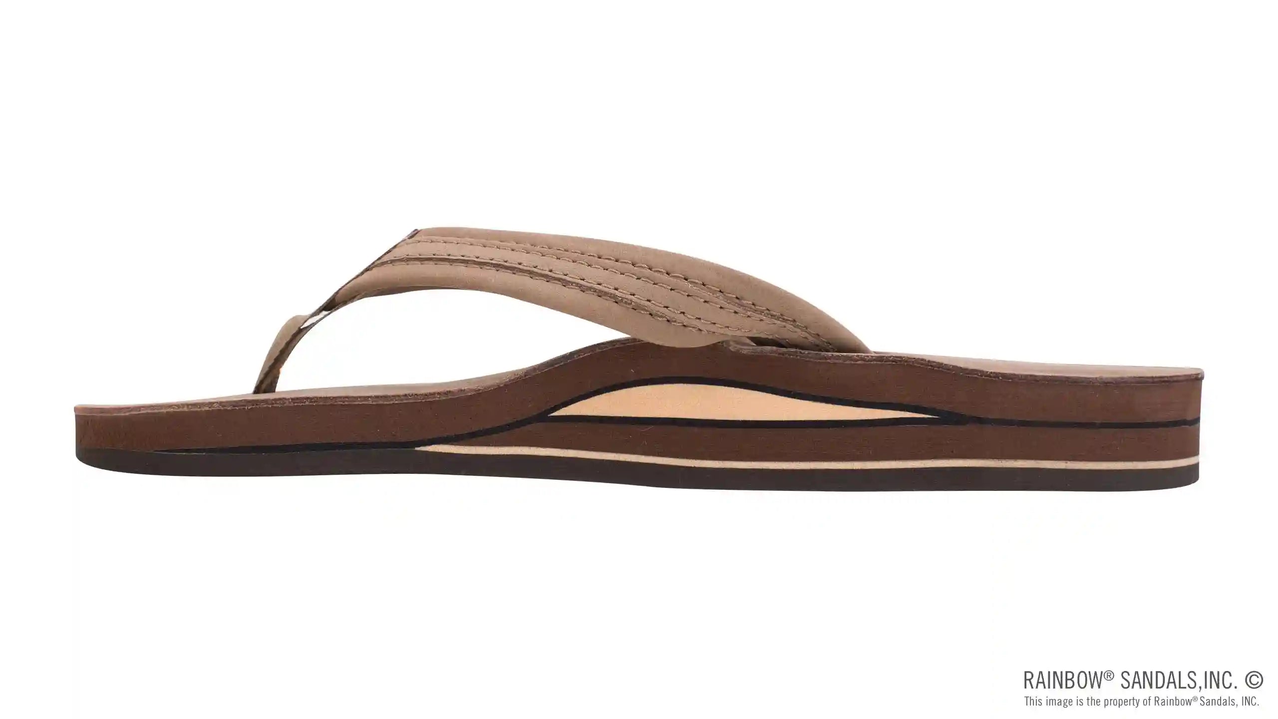 The Madison - Double Layer Arch Support with a Braid on a 3/4 Medium Rolled Strap - Image 2
