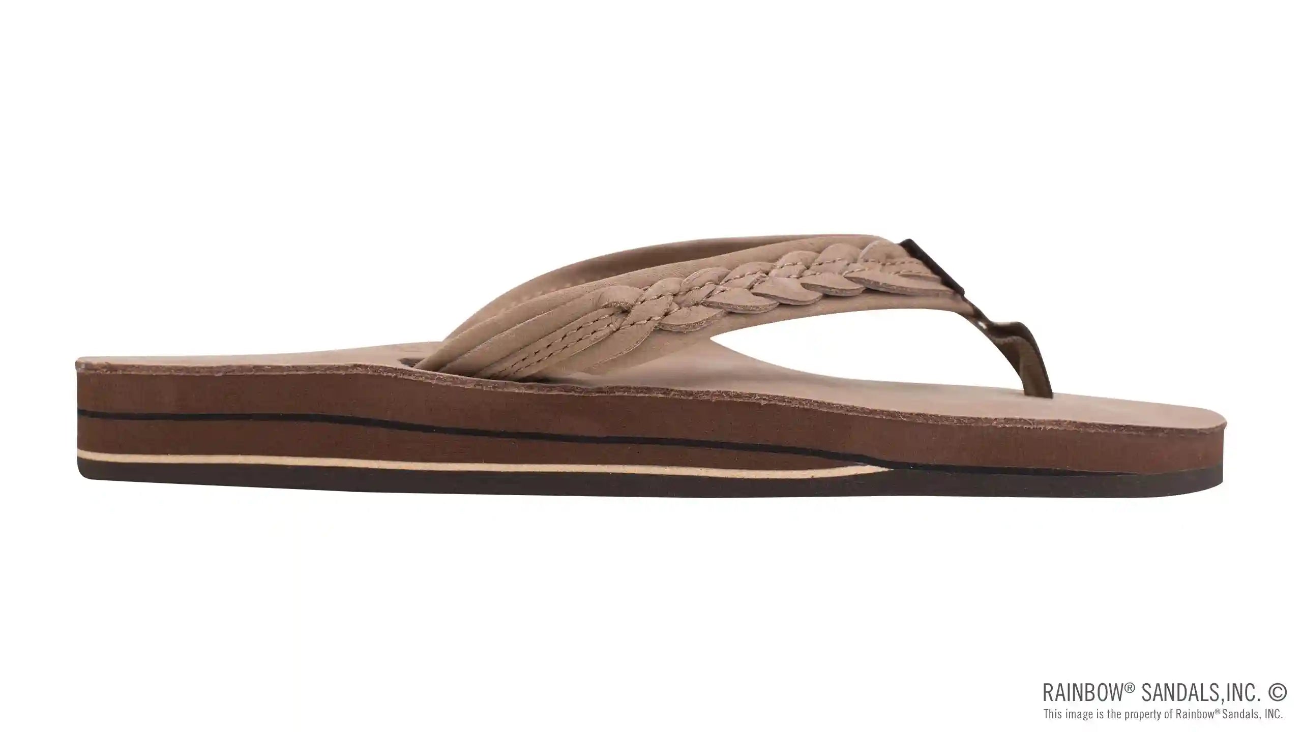 The Madison - Double Layer Arch Support with a Braid on a 3/4 Medium Rolled Strap - Image 4