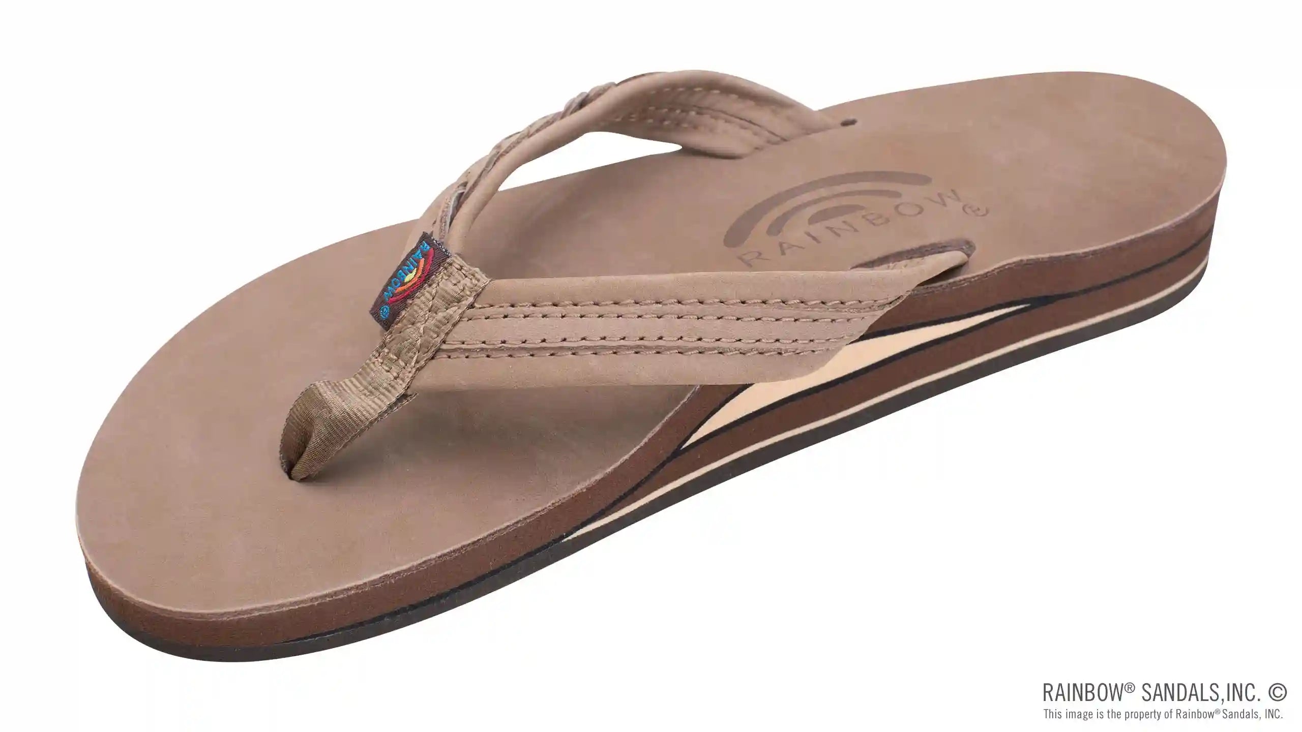 The Madison - Double Layer Arch Support with a Braid on a 3/4 Medium Rolled Strap