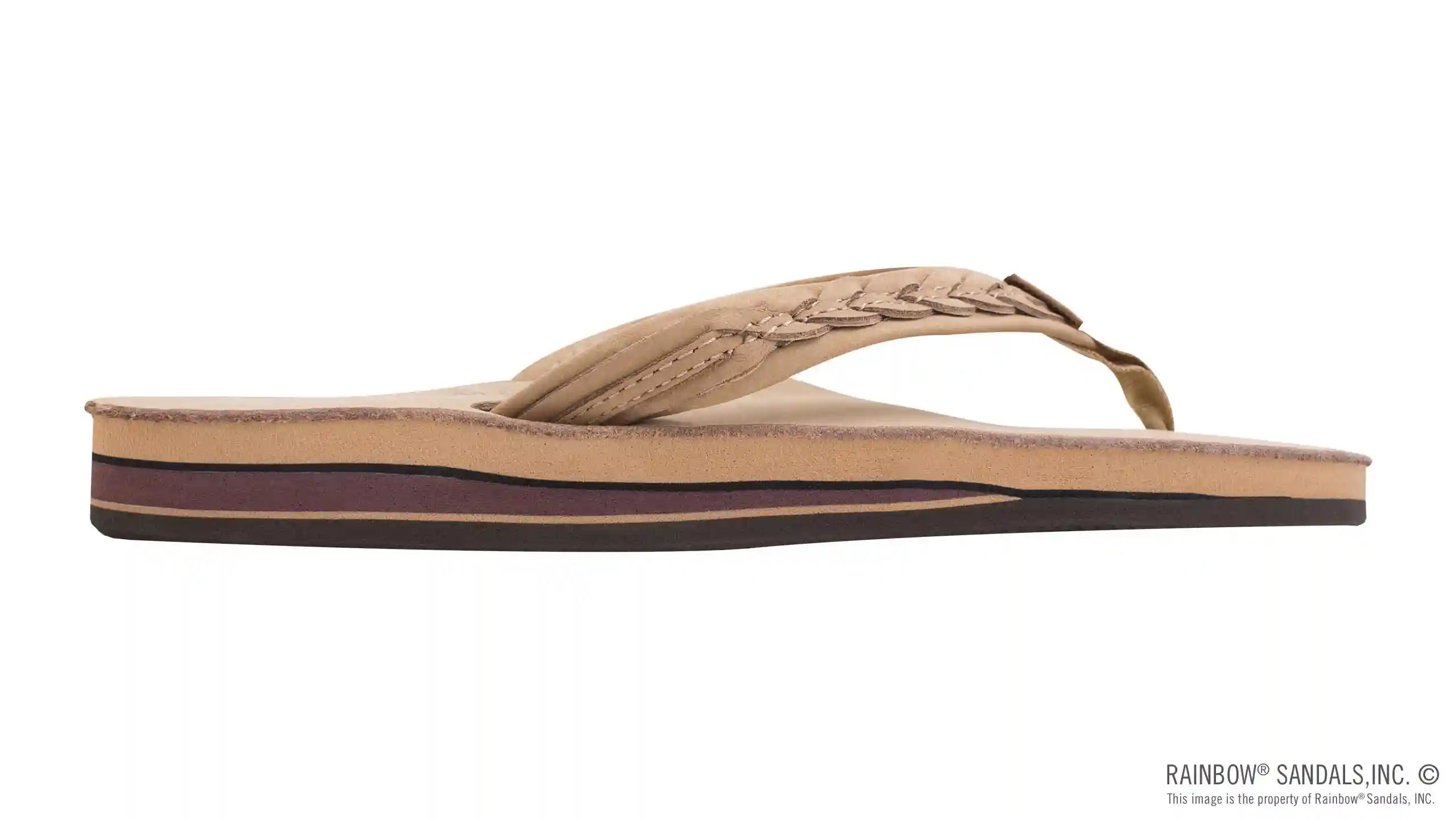 The Madison - Double Layer Arch Support with a Braid on a 3/4 Medium Rolled Strap - Image 19