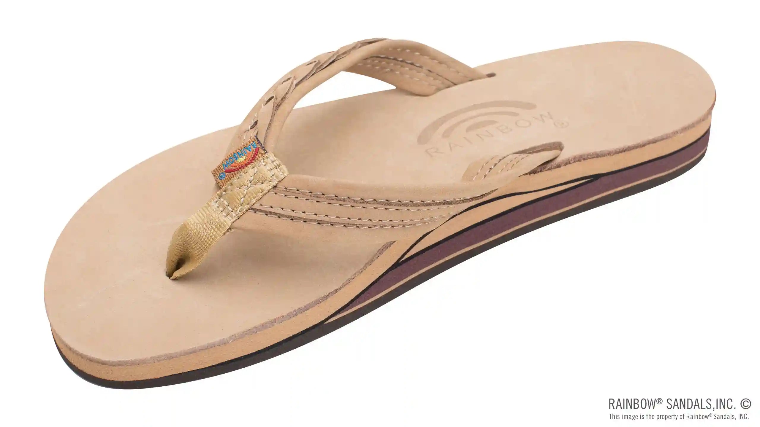 The Madison - Double Layer Arch Support with a Braid on a 3/4 Medium Rolled Strap - Image 16